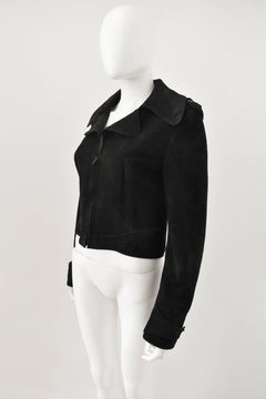 Margiela Black Suede REPLICA Biker Jacket