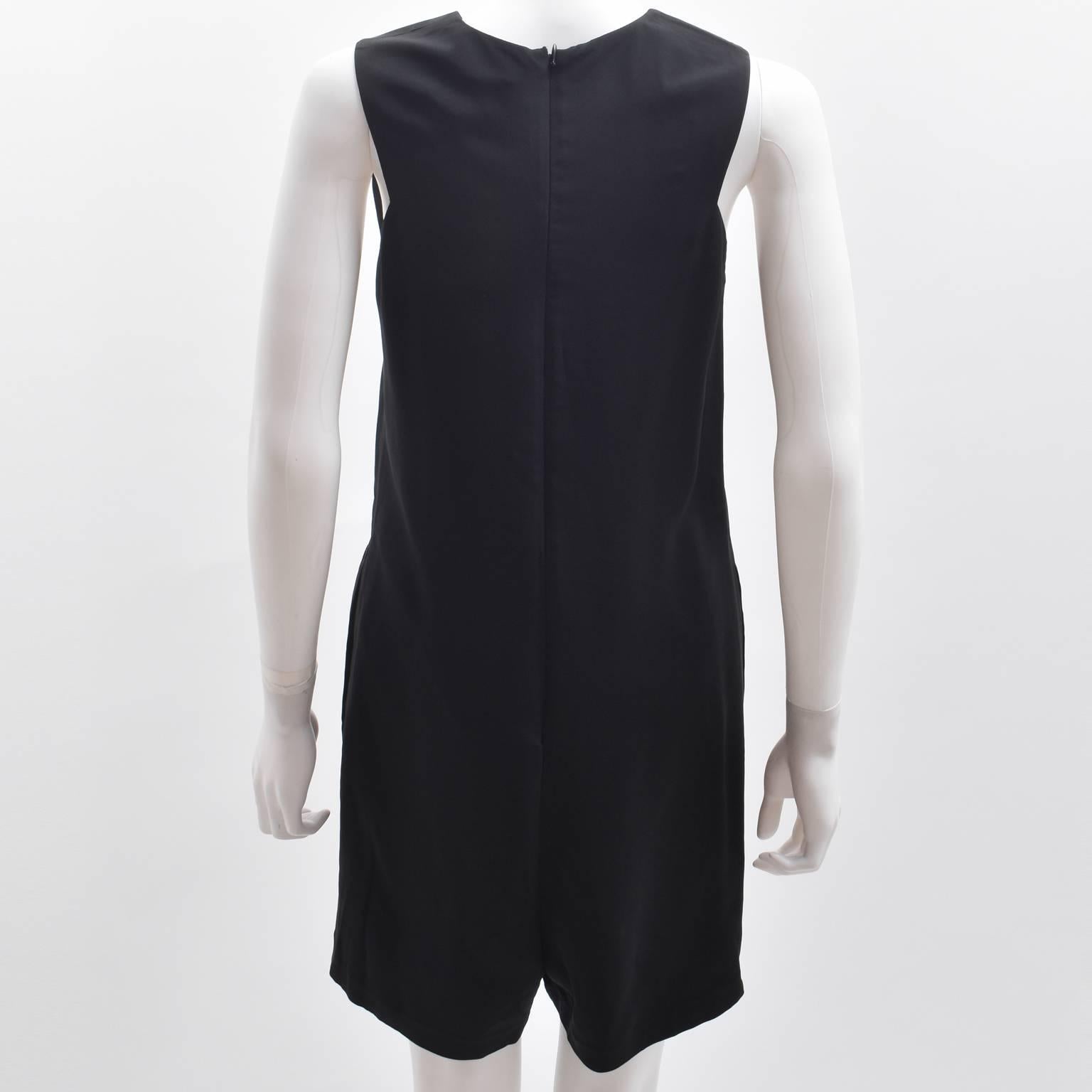Women's or Men's The Row Black Minimal Sleeveless Playsuit For Sale