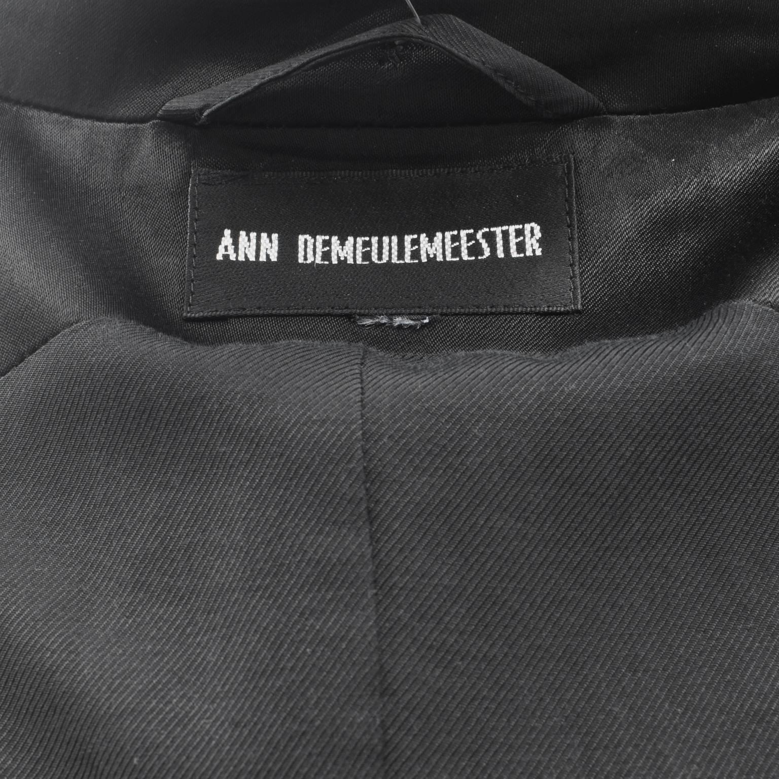 Ann Demeulemeester Sleeveless Tuxedo Jacket with Detachable Tassel Scarf  2
