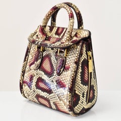 Alexander McQueen Mini ‘Heroine’ Snakeskin Cross Body Bag