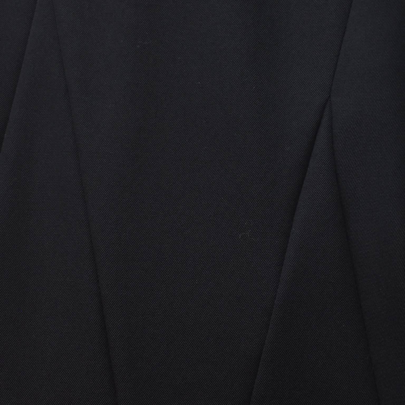 Yohji Yamamoto Noir Black Wool Panel Skirt  In Excellent Condition For Sale In London, GB