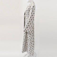 Louis Vuitton Pale Blue Floral Coat 2013