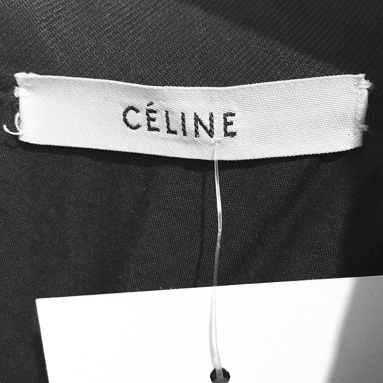 Céline Charcoal Grey Trench Coat For Sale 1
