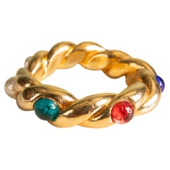 Chanel bracelet 'Cordages dorés' by Karl Lagerfeld Summer 1990
