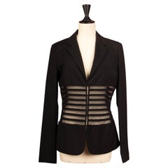 Jean Paul Gaultier Black Blended Wool Jacket
