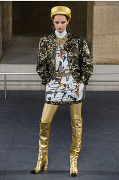 Chanel “Paris - New York” jacket by Karl Lagerfeld Pre-fall 2019