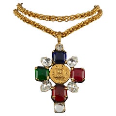 Vintage Chanel cross necklace 1993