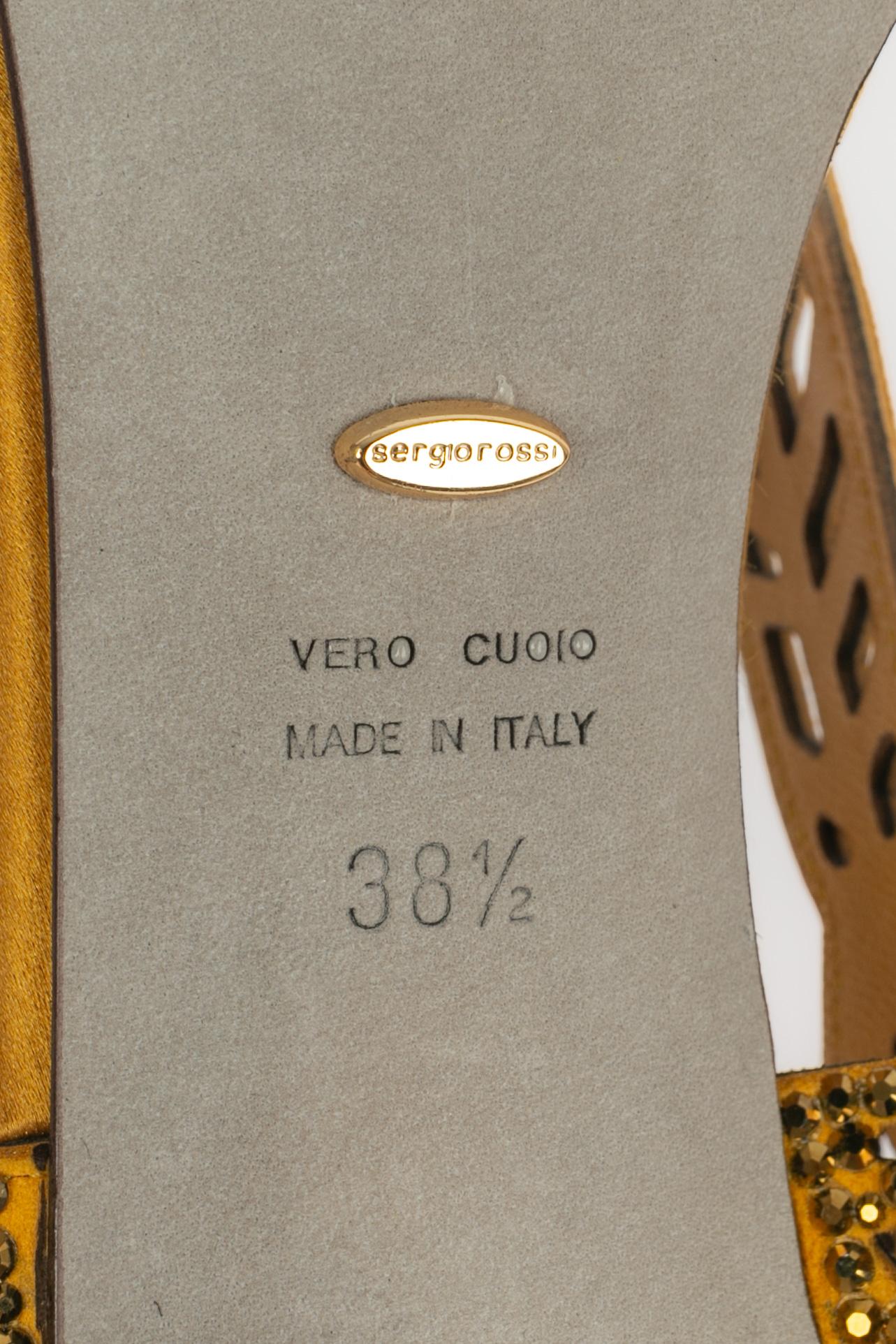 Sergio Rossi - decolletè dorate in vendita 5