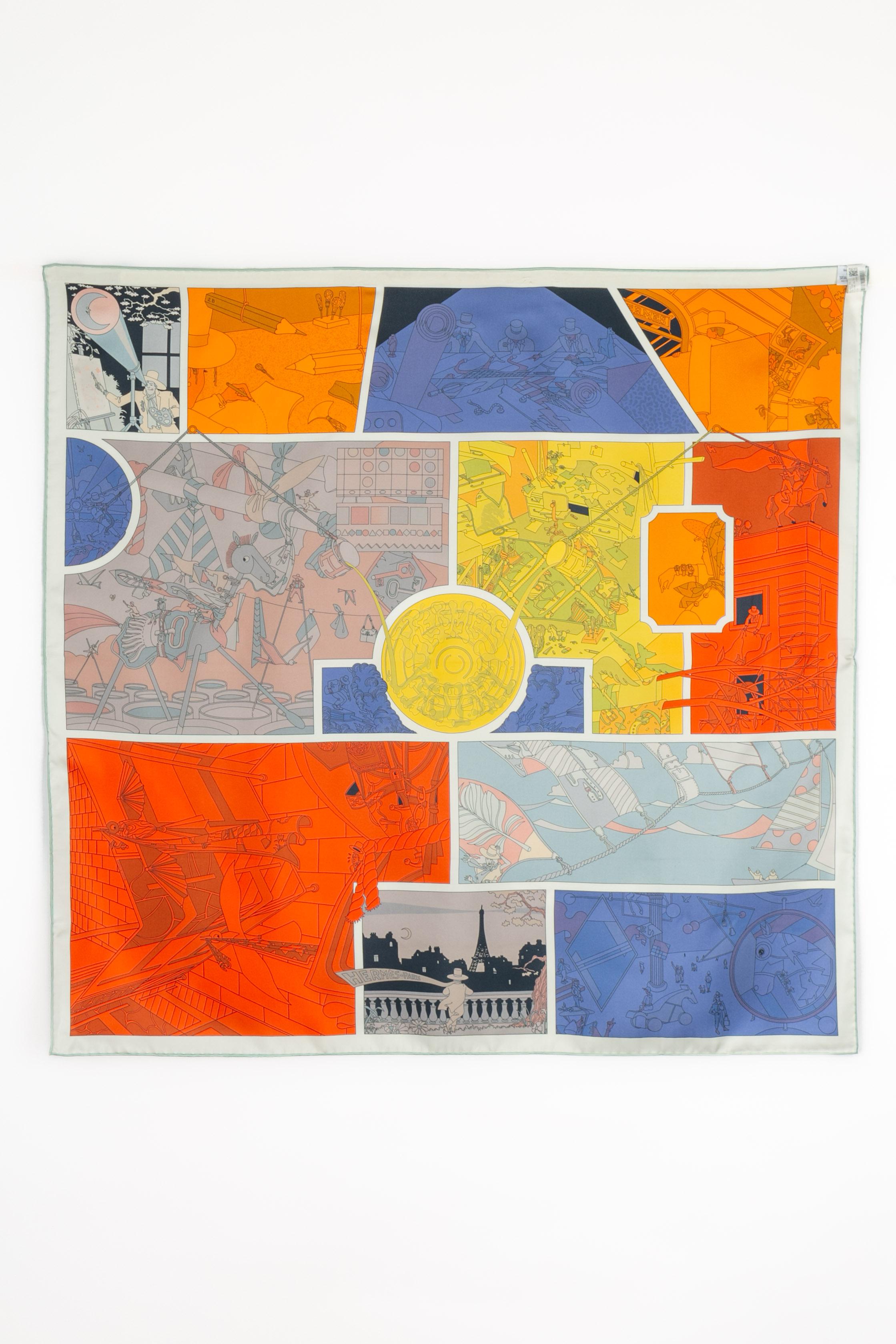 Foulard / sciarpa Hermès a doppia faccia 