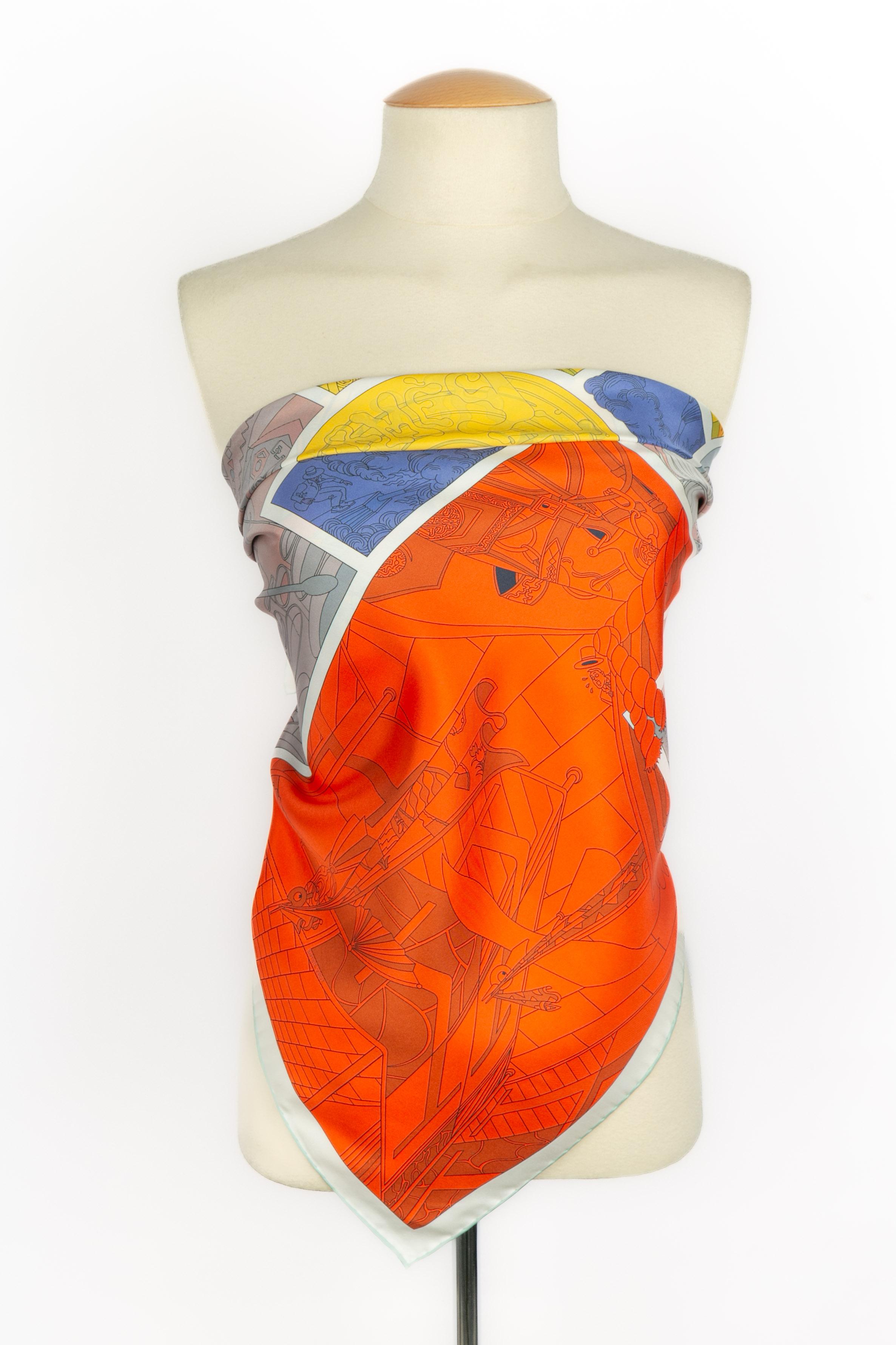 Foulard / sciarpa Hermès a doppia faccia 