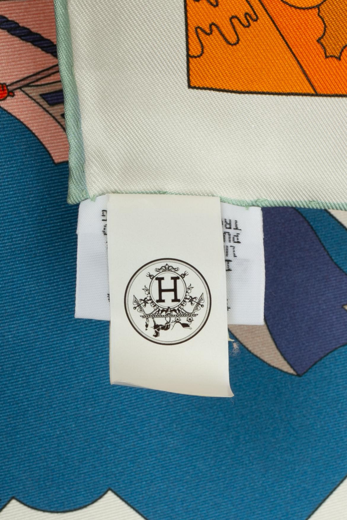 Foulard / sciarpa Hermès a doppia faccia 