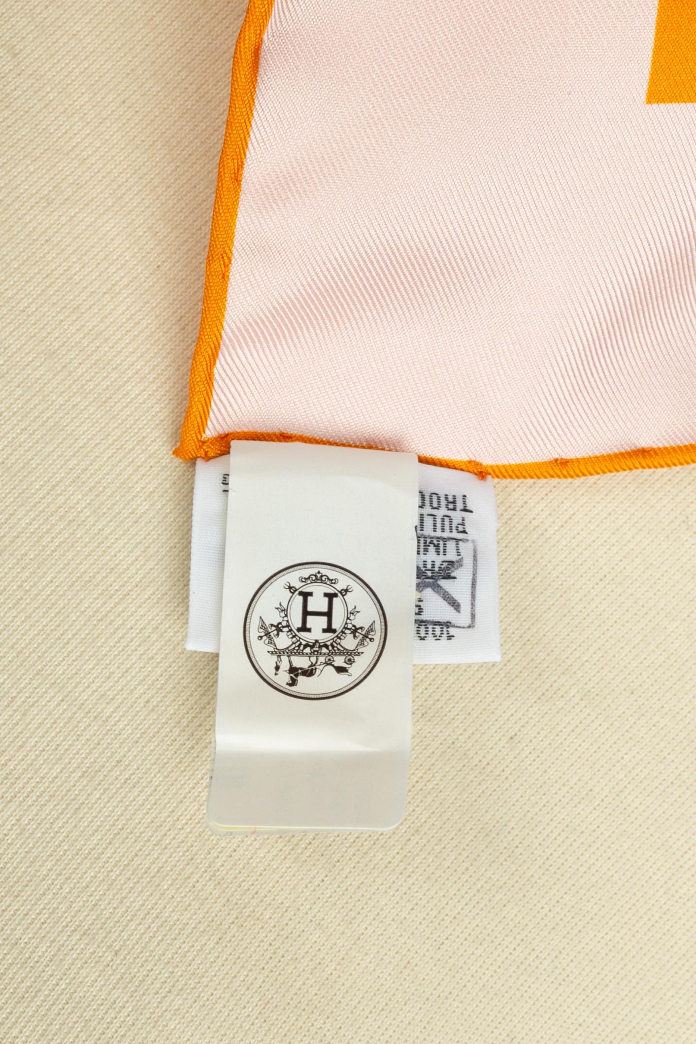 Foulard / pañuelo Hermès doble cara 'tigre real en venta 3
