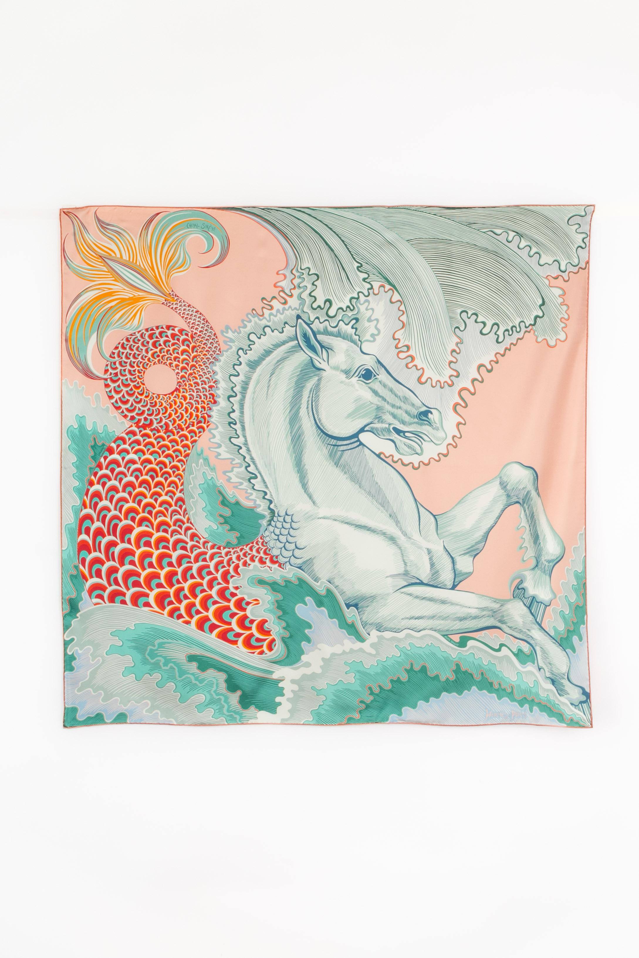 Hermès - (Made in France) Foulard in twill di seta double-face intitolato 
