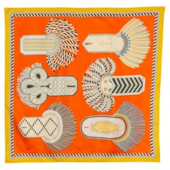 Foulard / sciarpa Hermès 'Gala epaulettes' a due lati