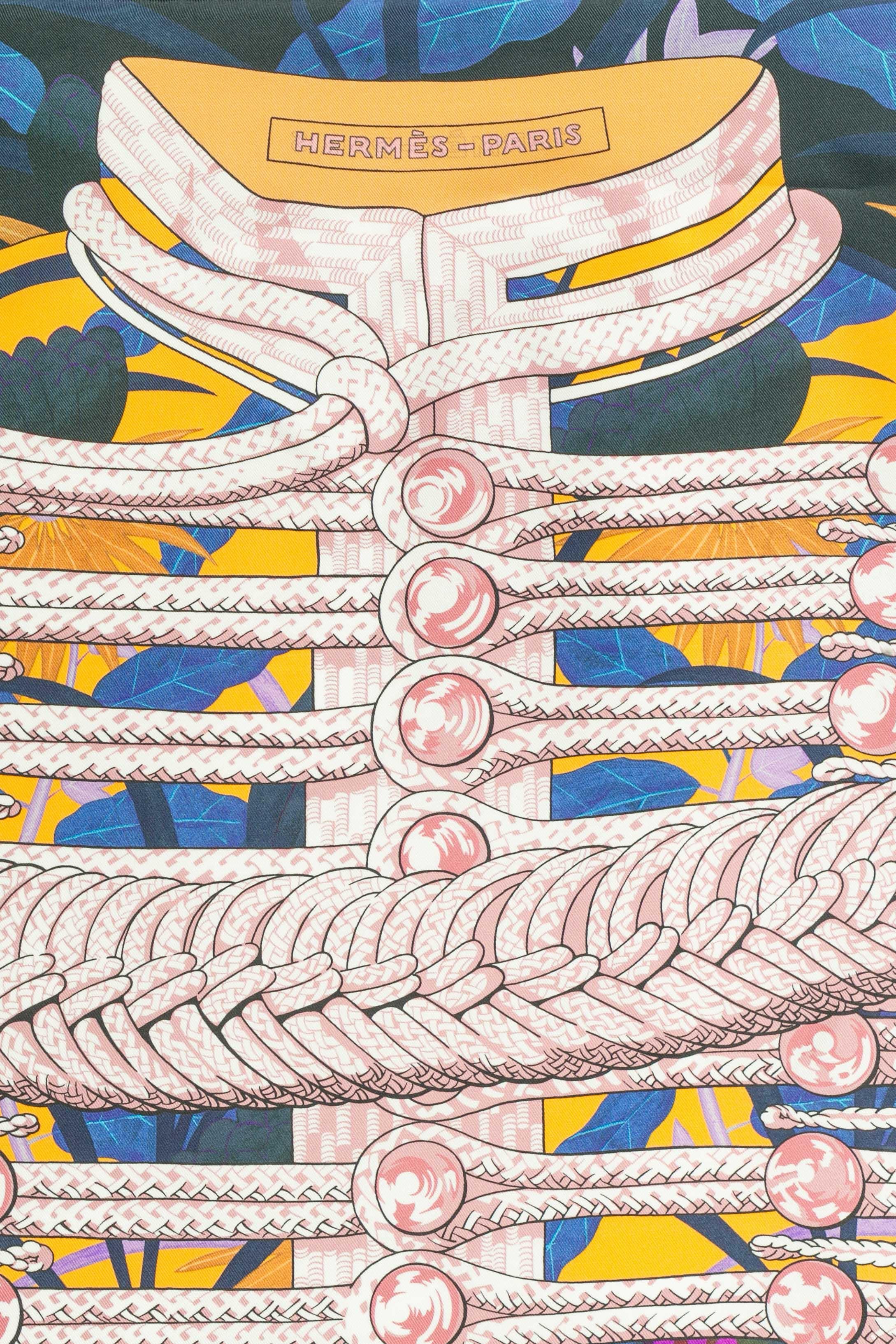 Foulard / sciarpa Hermès a due facce 
