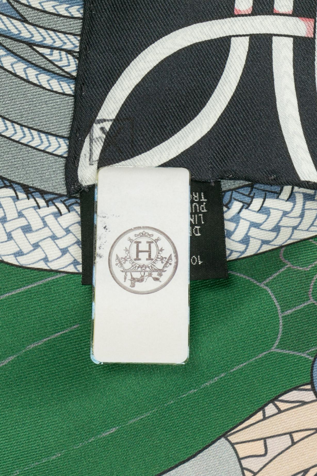 Foulard / sciarpa Hermès a due facce 
