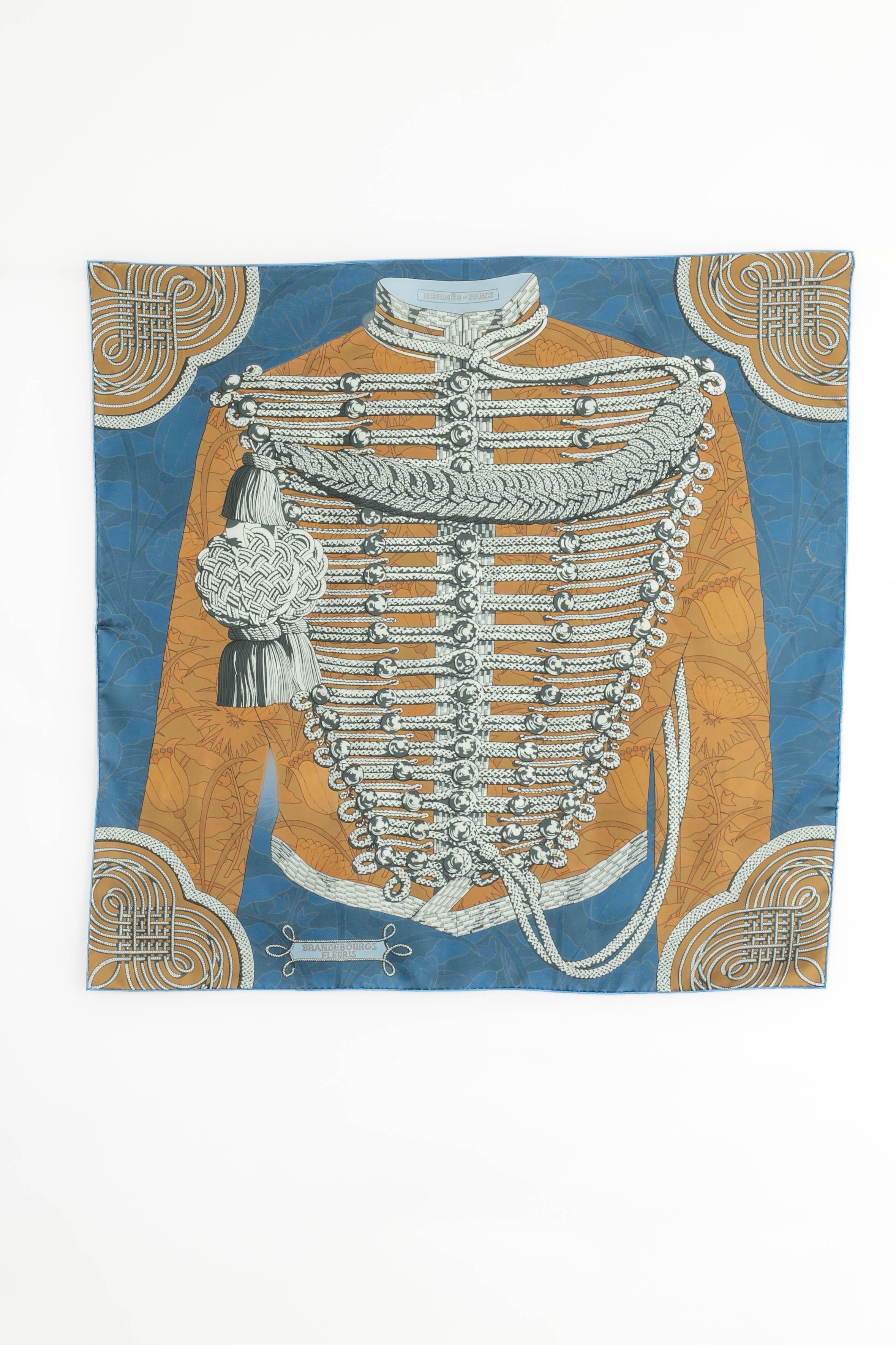 Hermès - (Made in France) Foulard in twill di seta a doppia faccia intitolato 