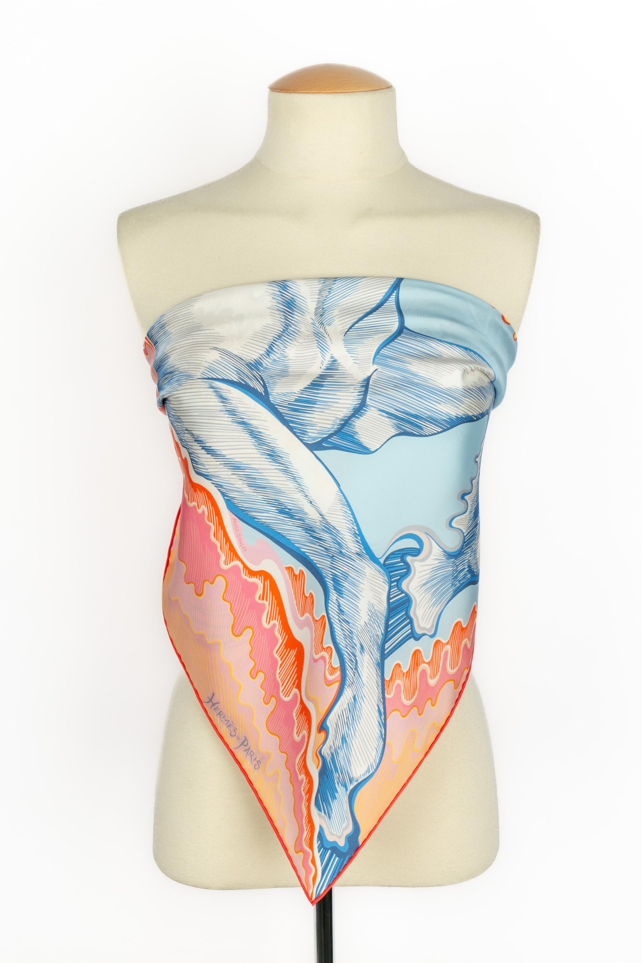 Foulard / sciarpa 'Horse-Mermaid' di Hermès a due lati 5