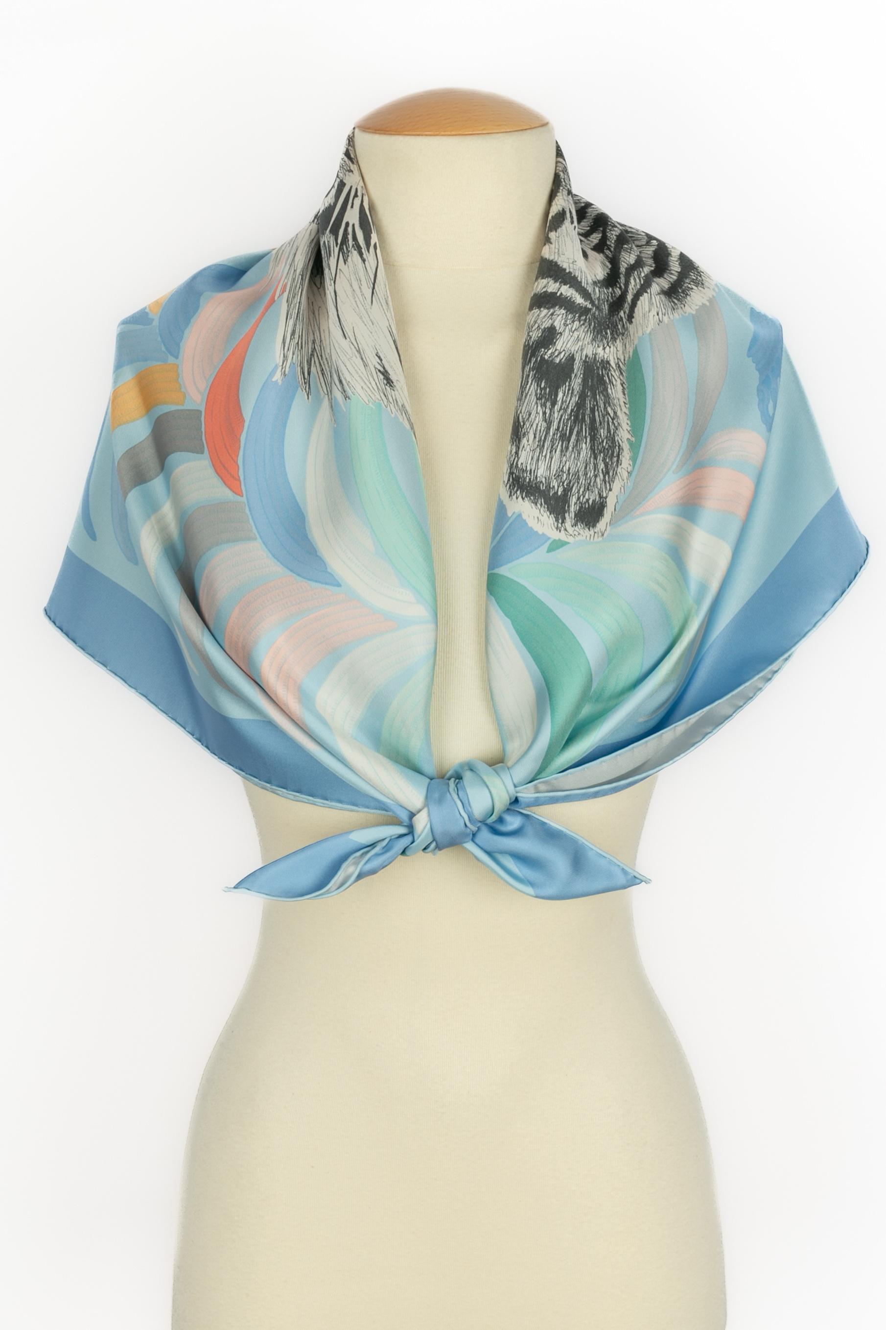 Foulard / pañuelo Hermès doble cara 'tigre real en venta 2