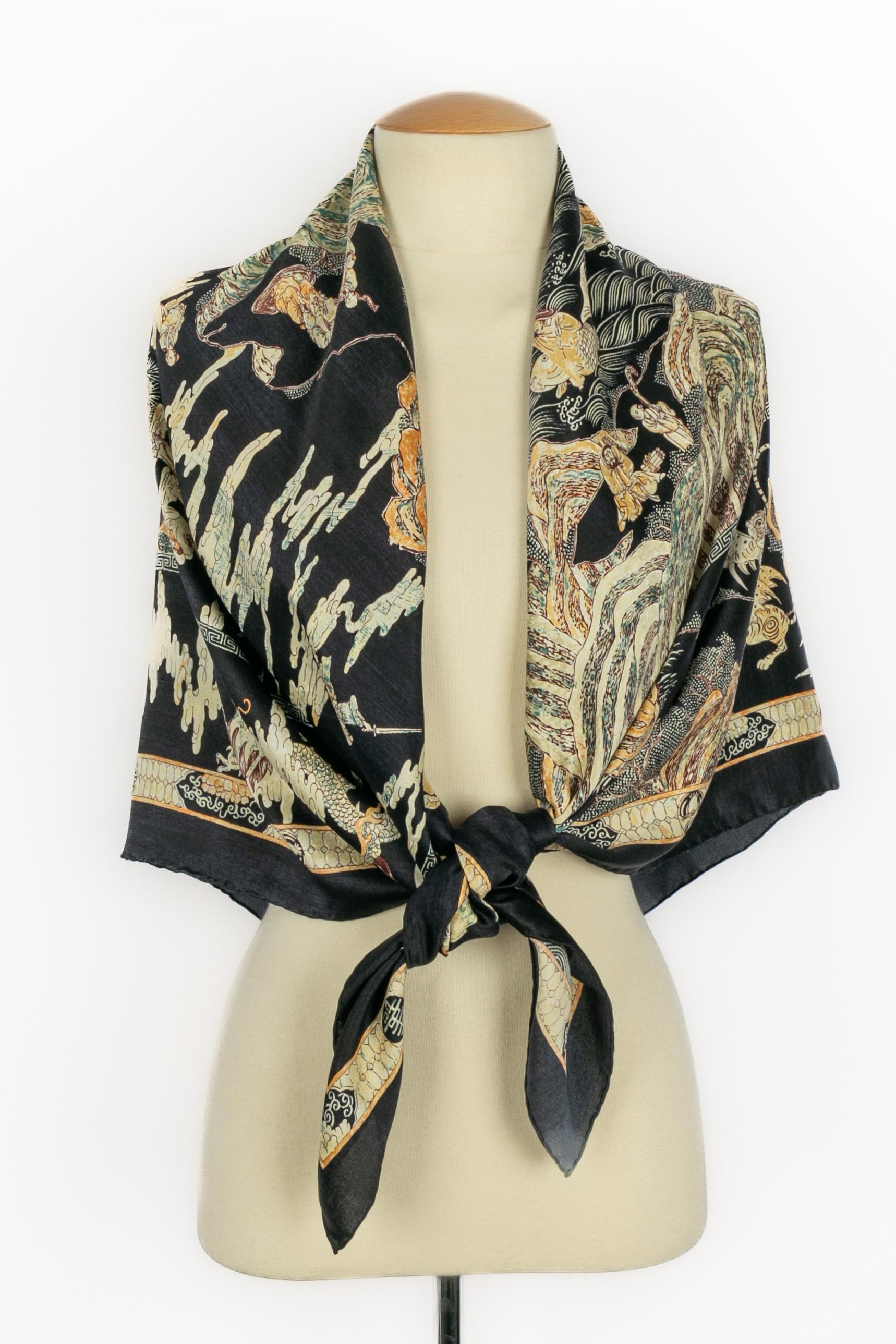 Estola / foulard de seda Chanel en venta 4