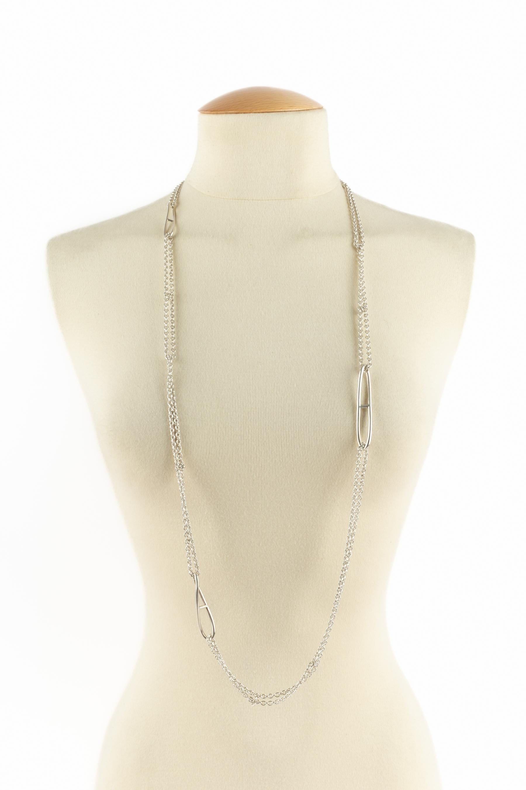 Hermès sautoir 'Twist anchor chain' For Sale 3