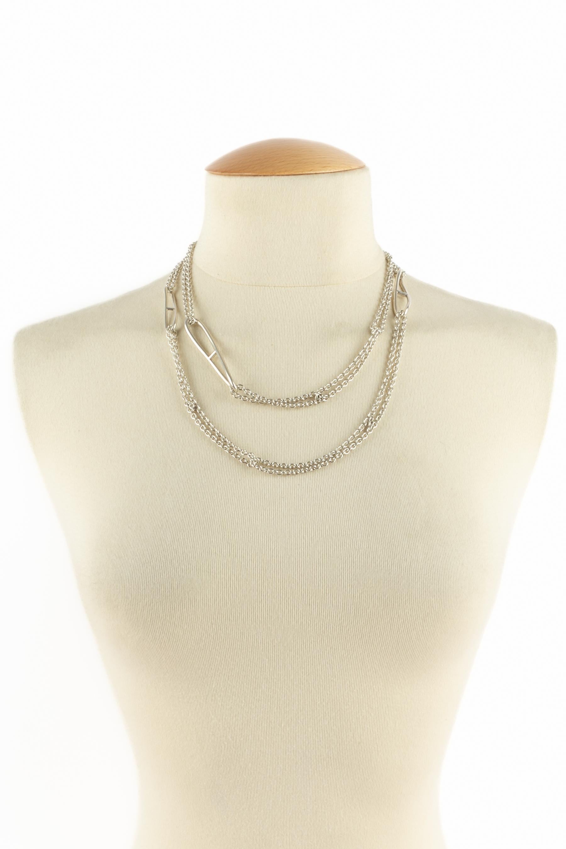 Hermès sautoir 'Twist anchor chain' For Sale 4