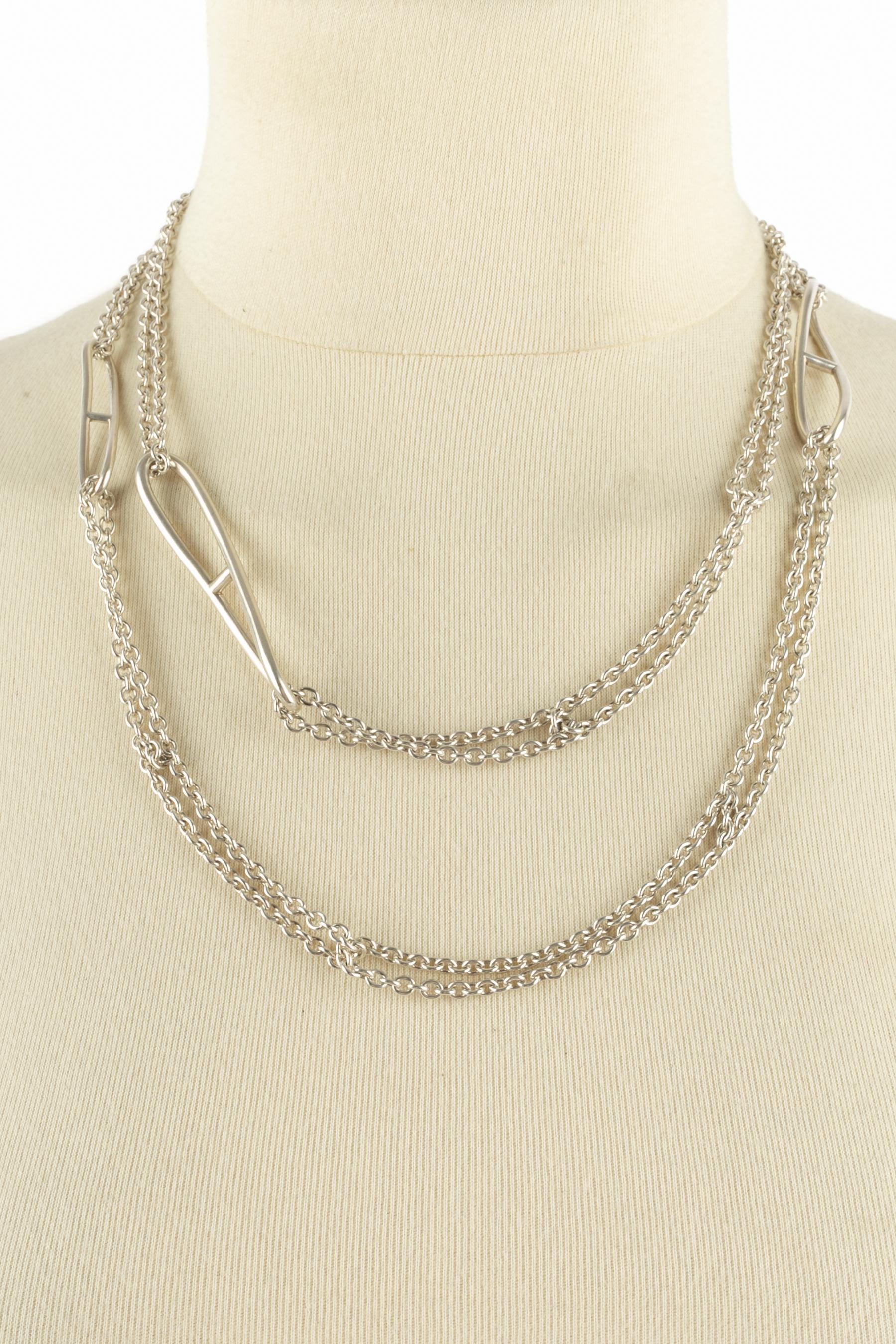 Hermès sautoir 'Twist anchor chain' For Sale 5
