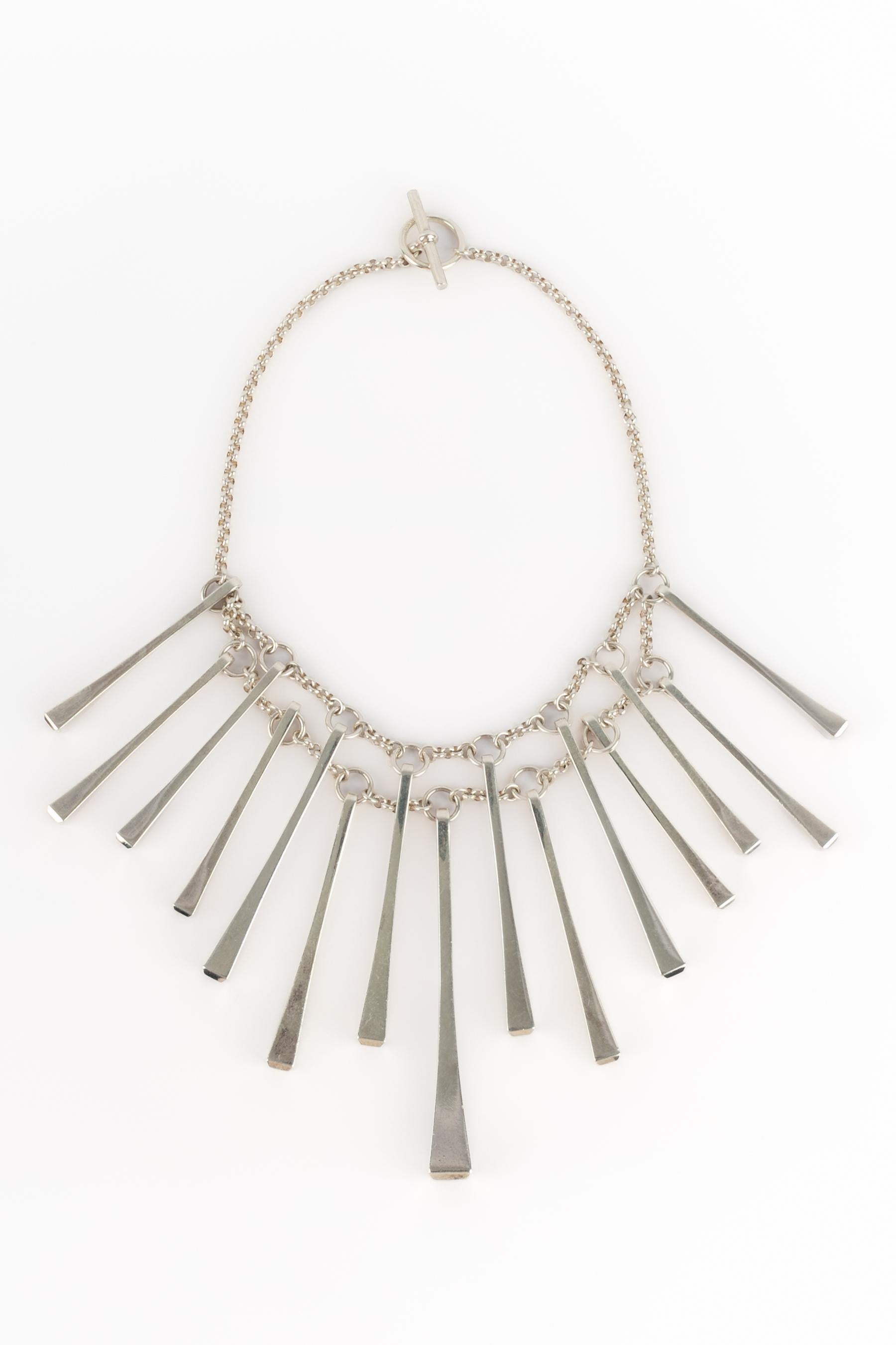 Hermès necklace 'forge stud' In Excellent Condition For Sale In SAINT-OUEN-SUR-SEINE, FR