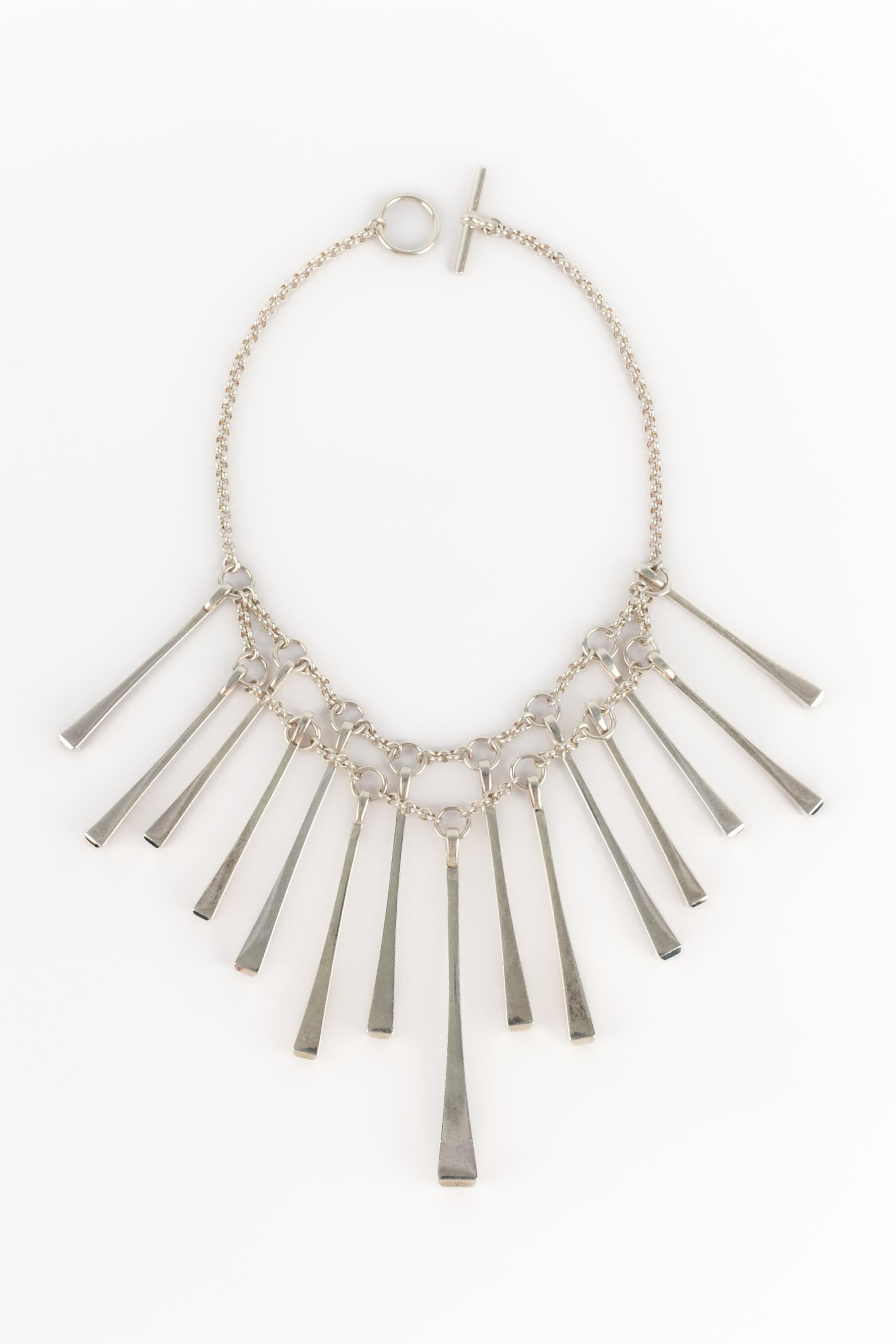 Women's or Men's Hermès necklace 'forge stud' For Sale