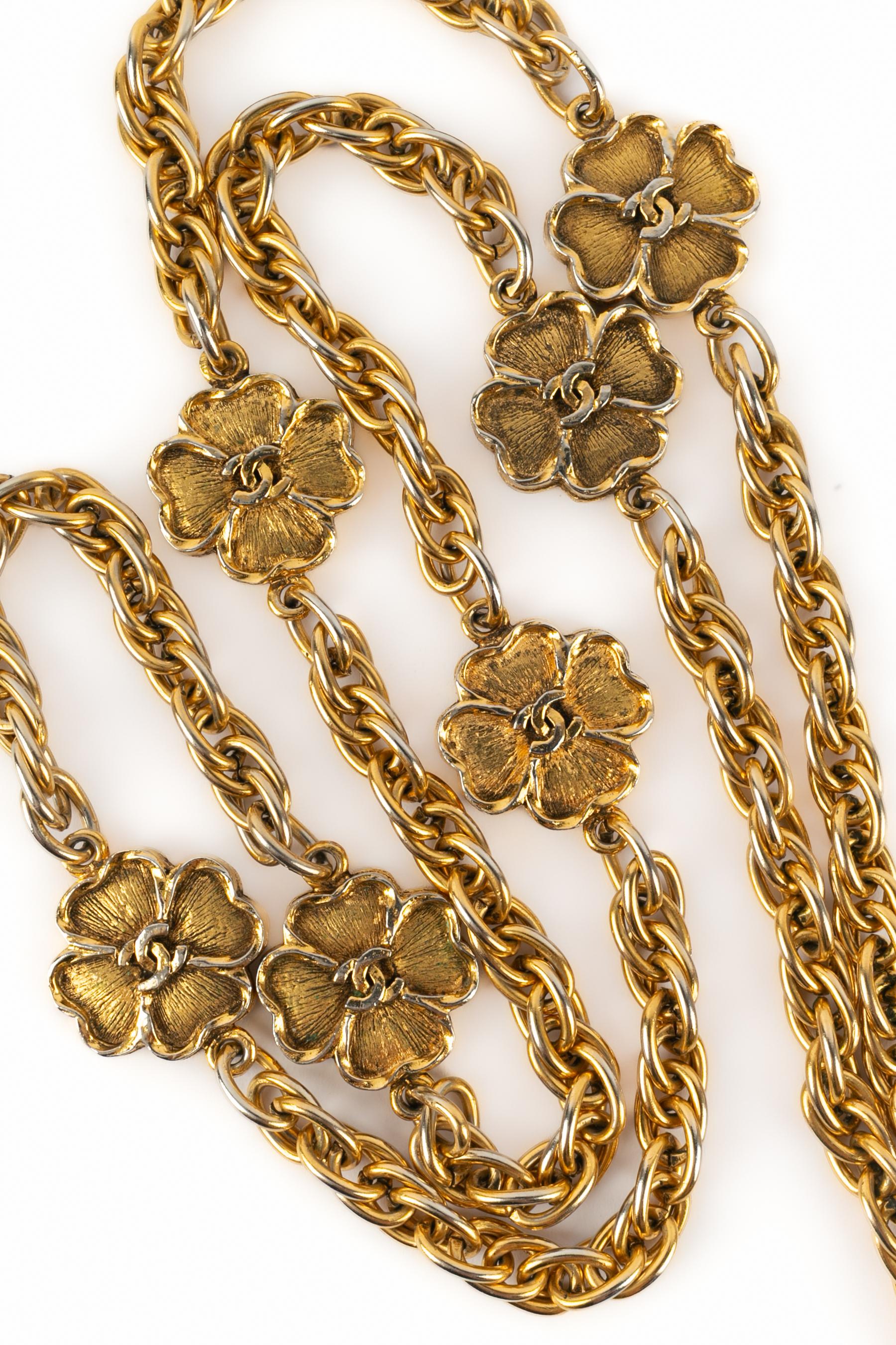 Collana con trifoglio Chanel 1983 in vendita 2