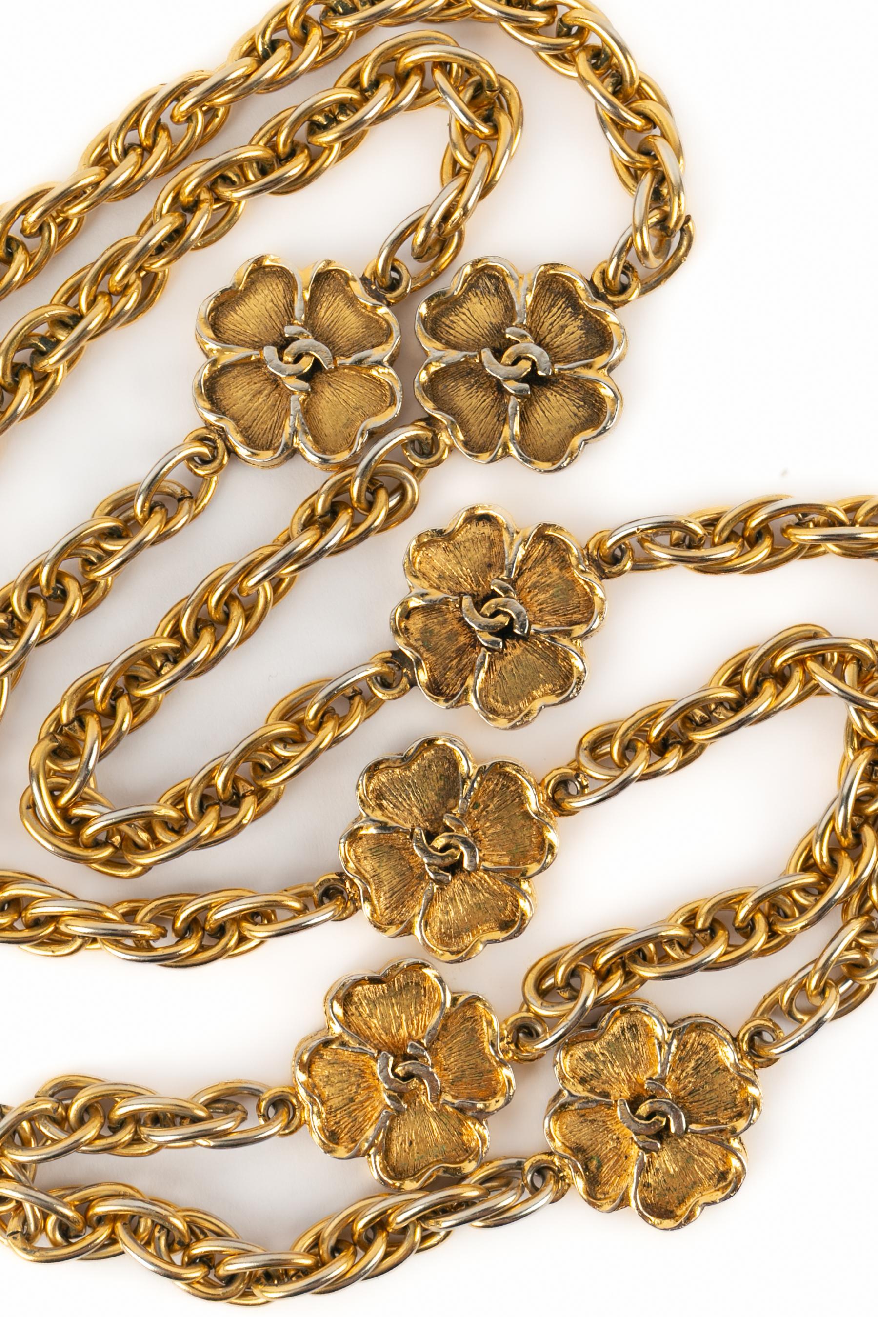 Collana con trifoglio Chanel 1983 in vendita 3