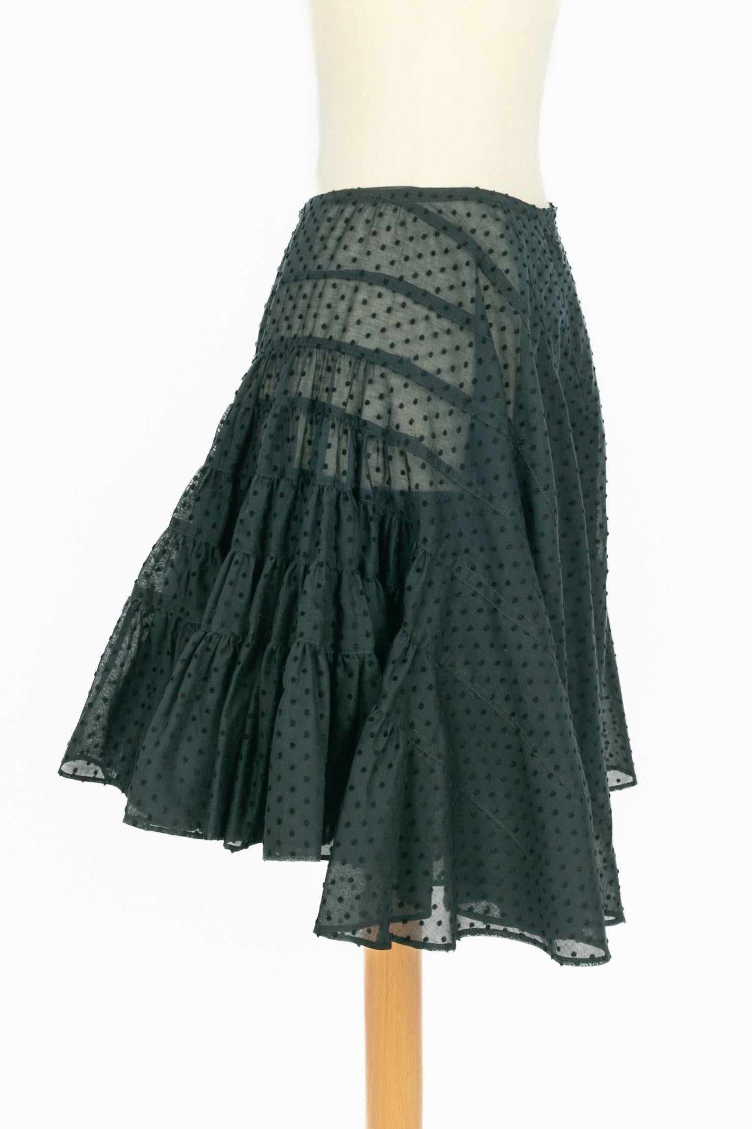 Falda skater Alaïa Negro en venta