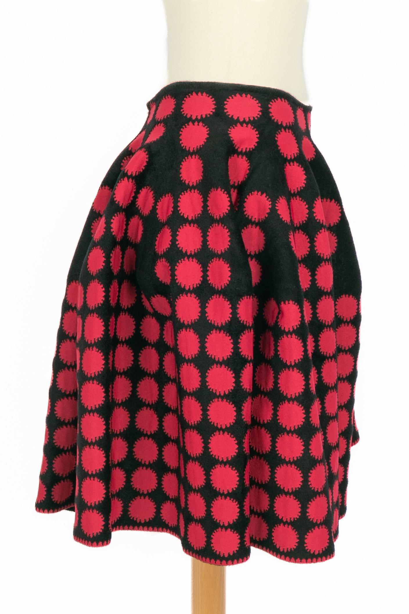 Falda skater Alaïa Negro en venta