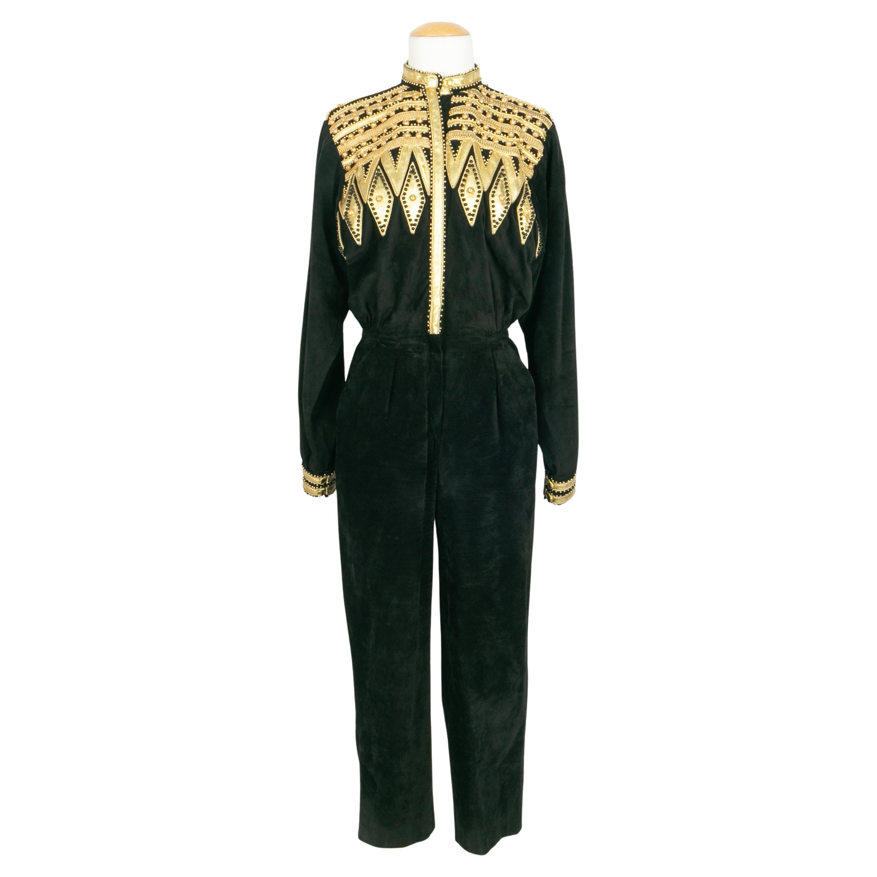 Combinaison en cuir Christian Dior en vente