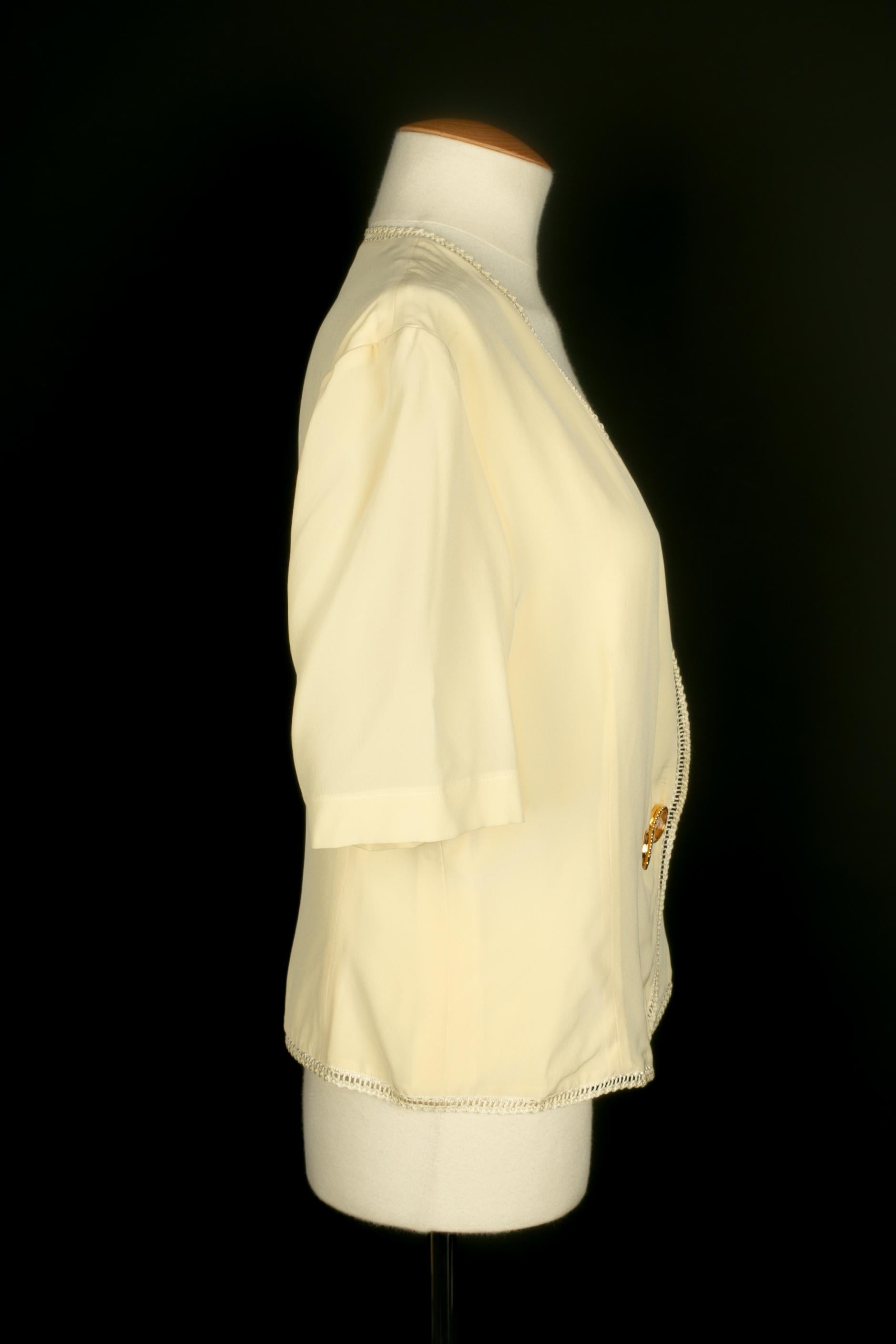 Top en soie Dior Excellent état - En vente à SAINT-OUEN-SUR-SEINE, FR