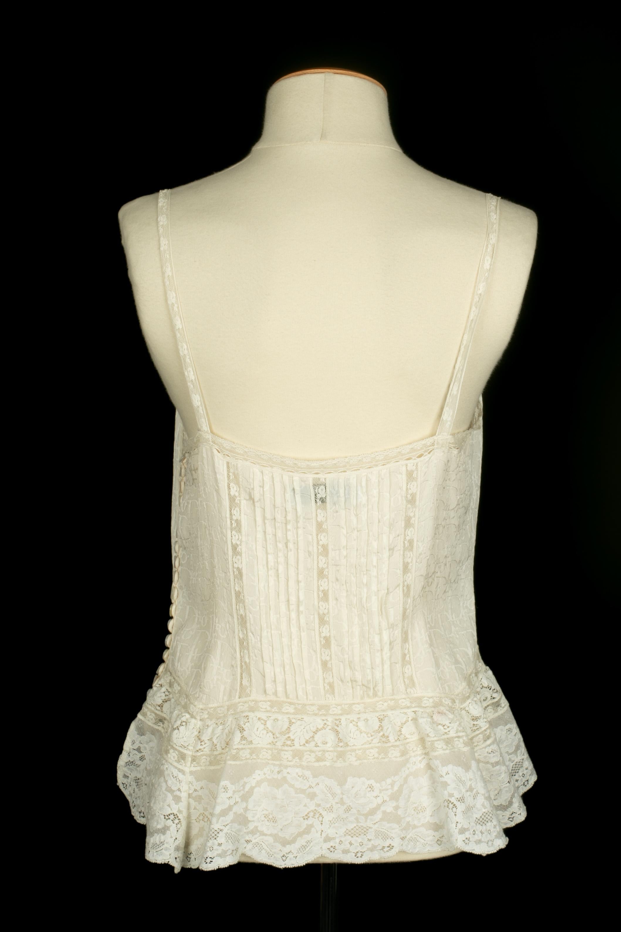 Top en soie Dior en vente 2