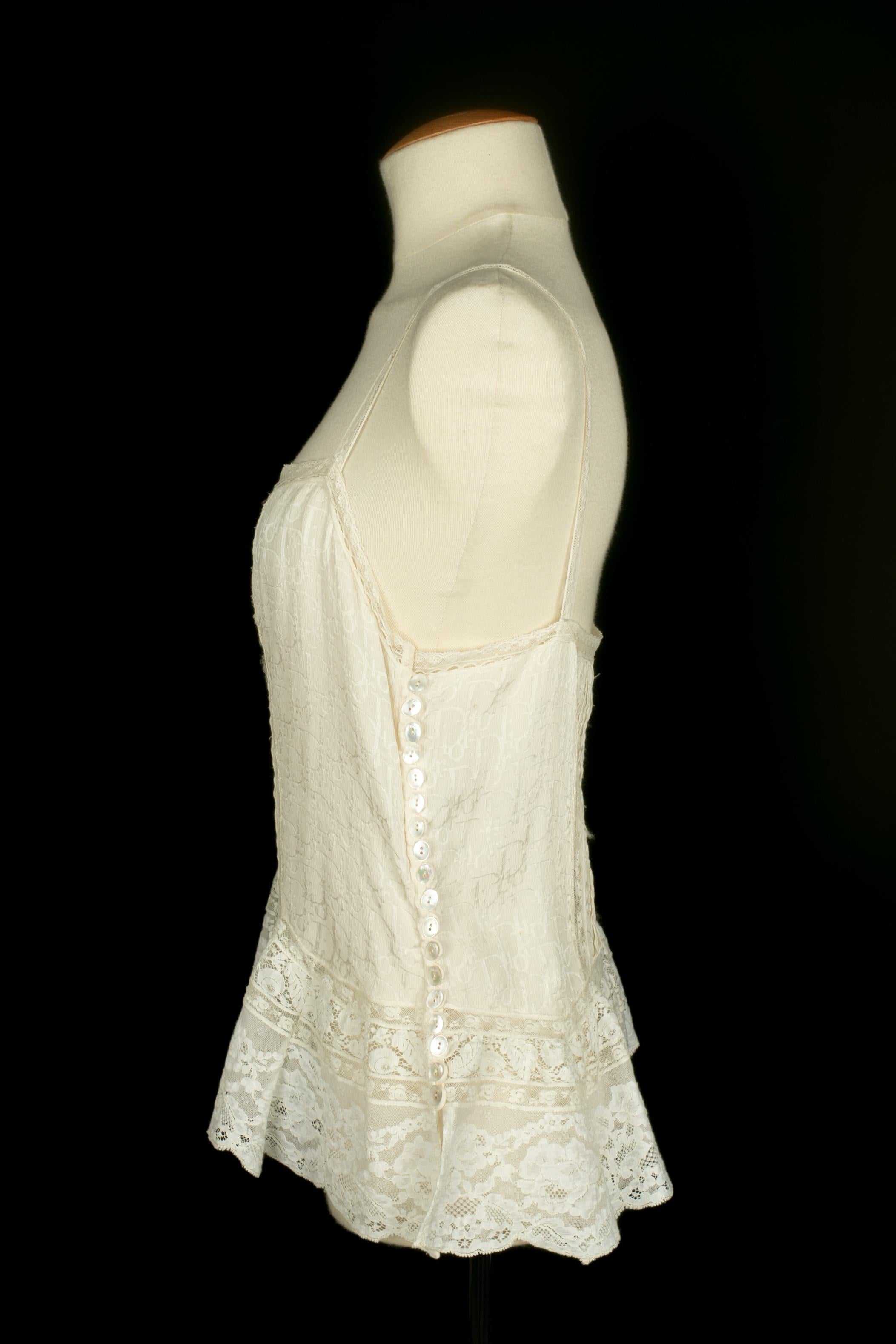 Top en soie Dior en vente 3
