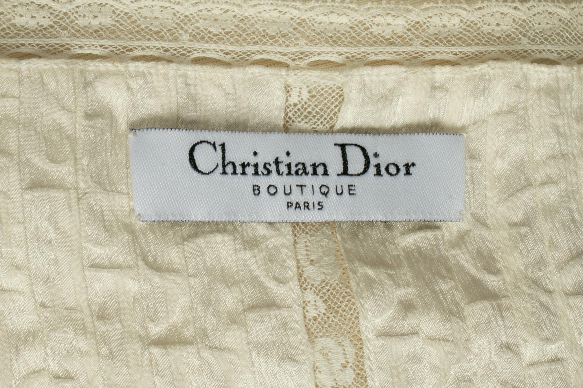 Top en soie Dior en vente 5