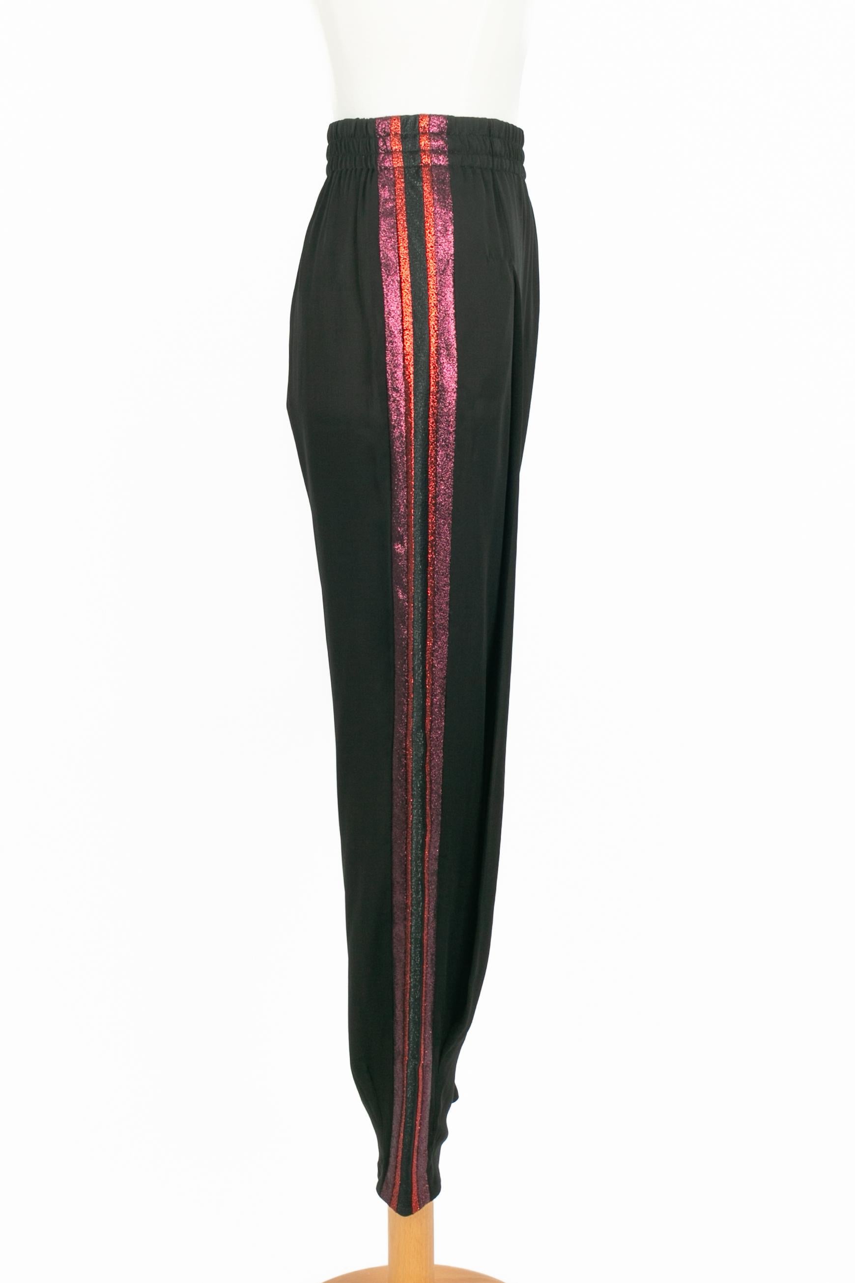 Gucci fließende Hose (Schwarz) im Angebot