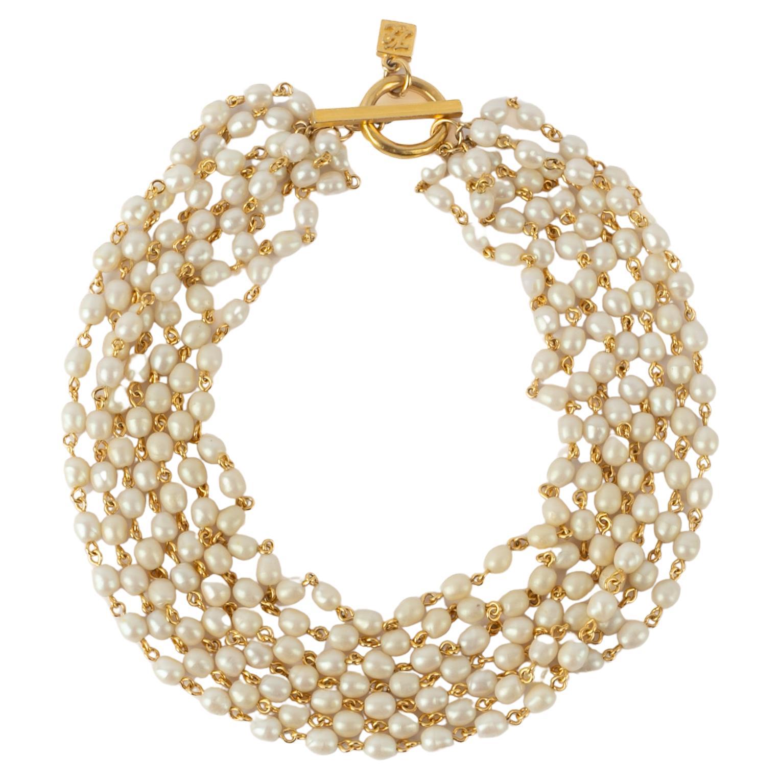 Collana di perle Karl Lagerfeld in vendita