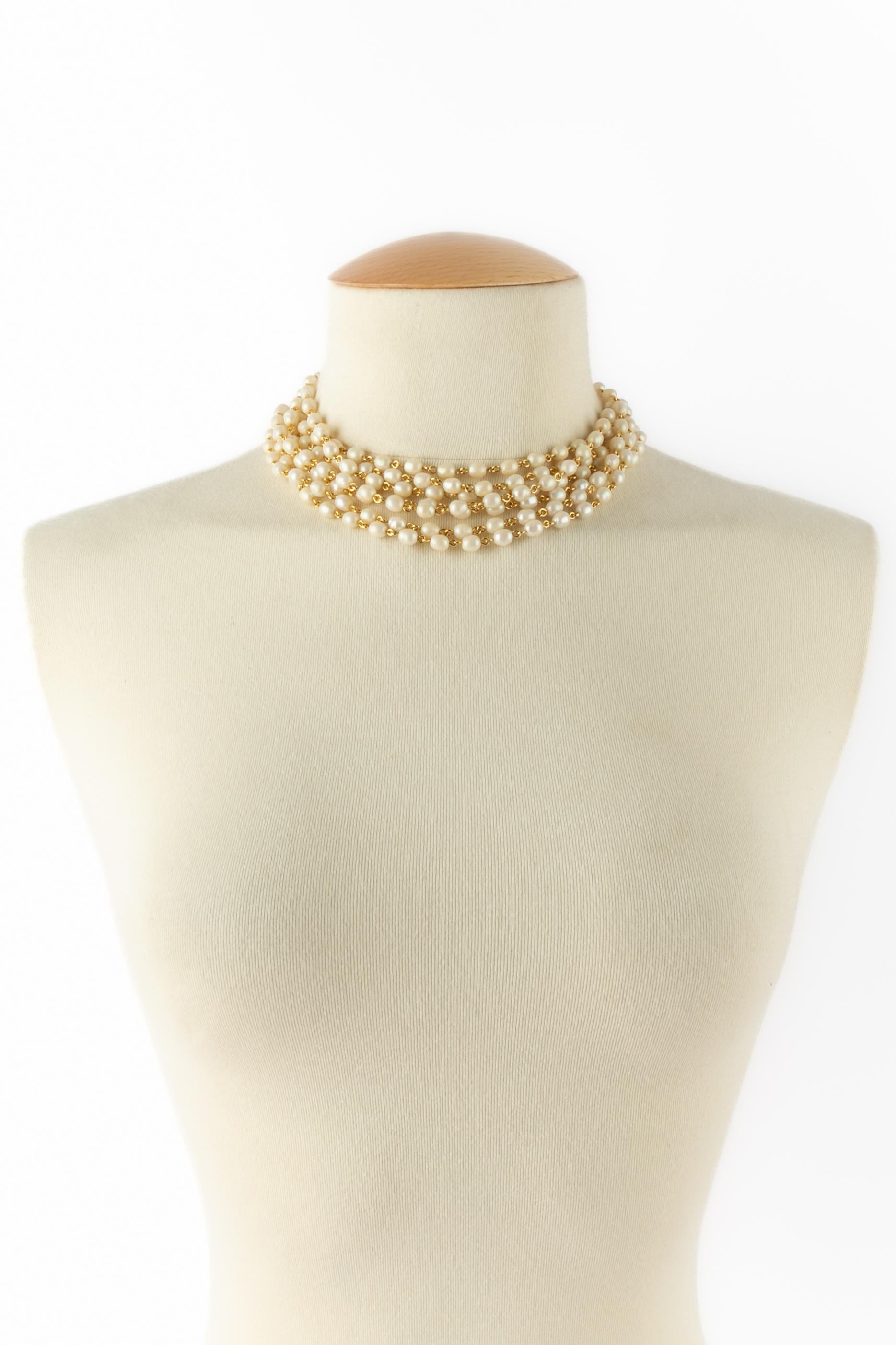 Collana di perle Karl Lagerfeld in vendita 4