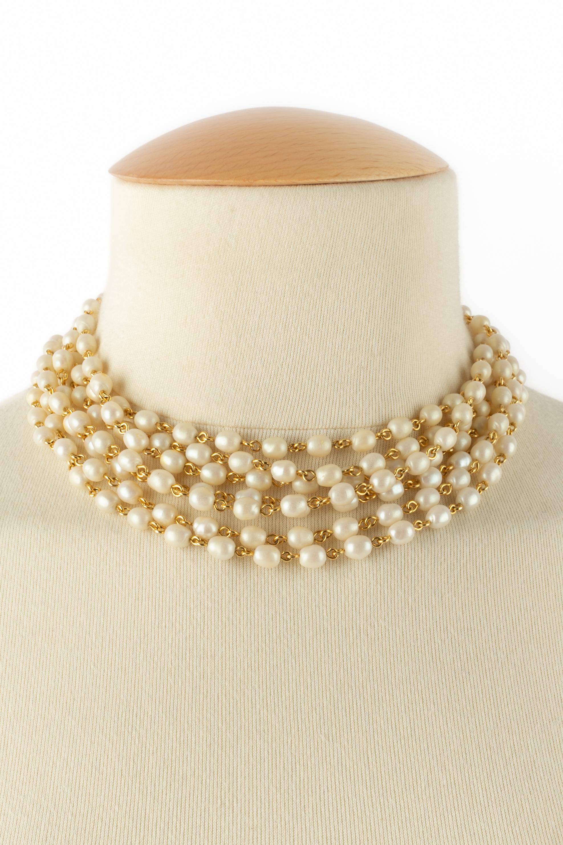 Collana di perle Karl Lagerfeld in vendita 5