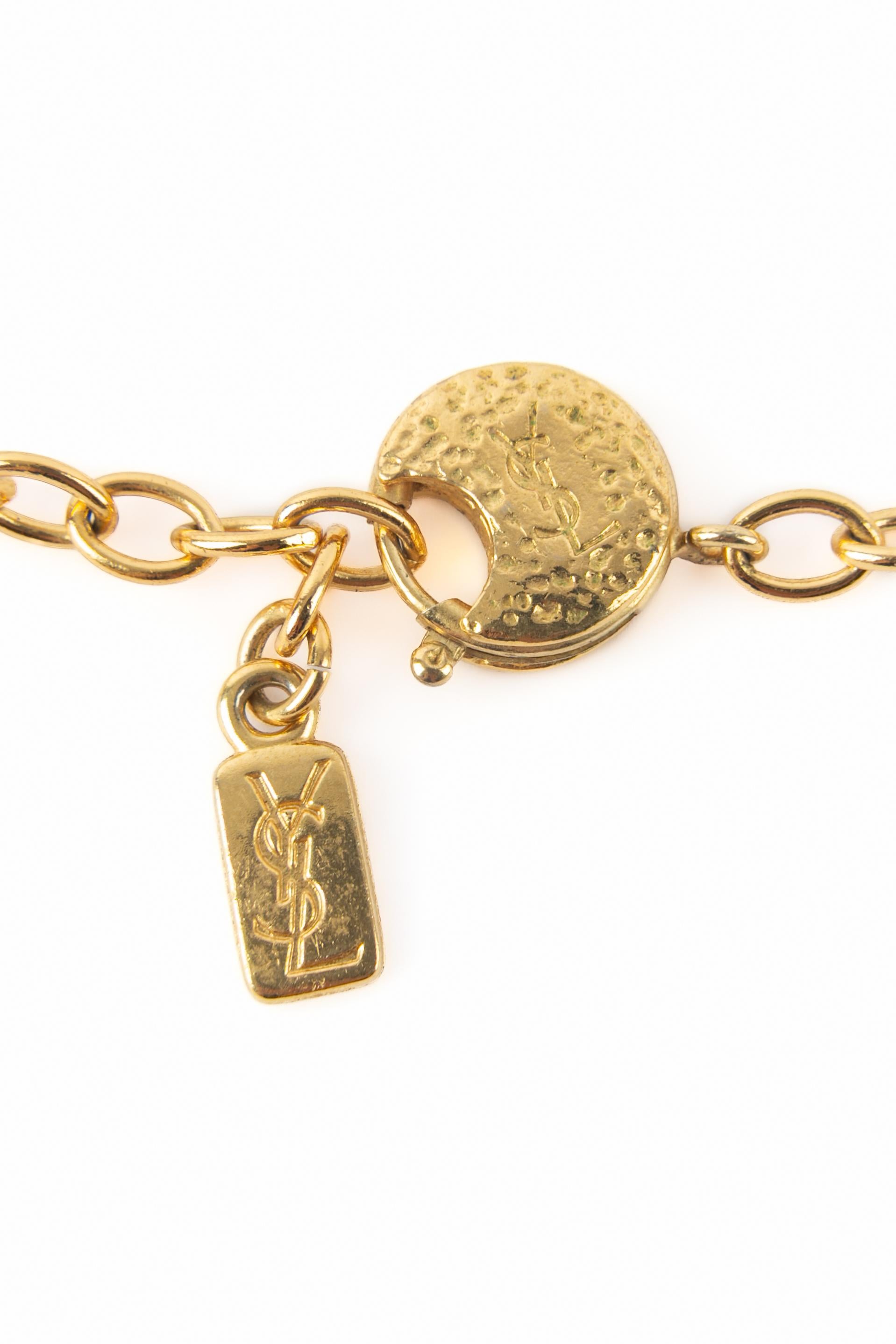 Collier en strass Yves Saint Laurent en vente 2