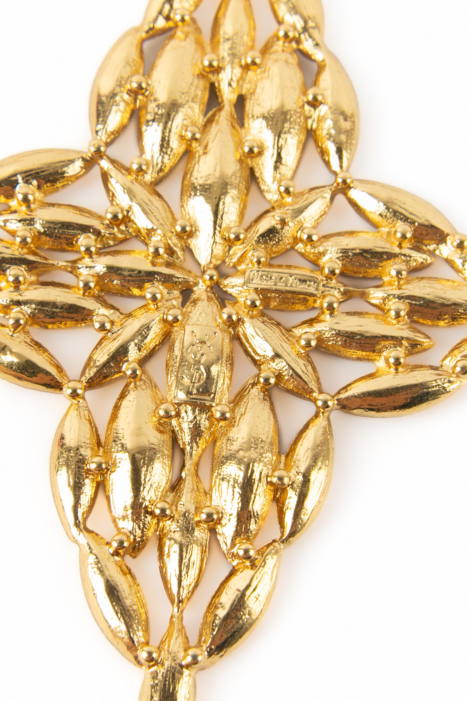 Collier en strass Yves Saint Laurent en vente 1