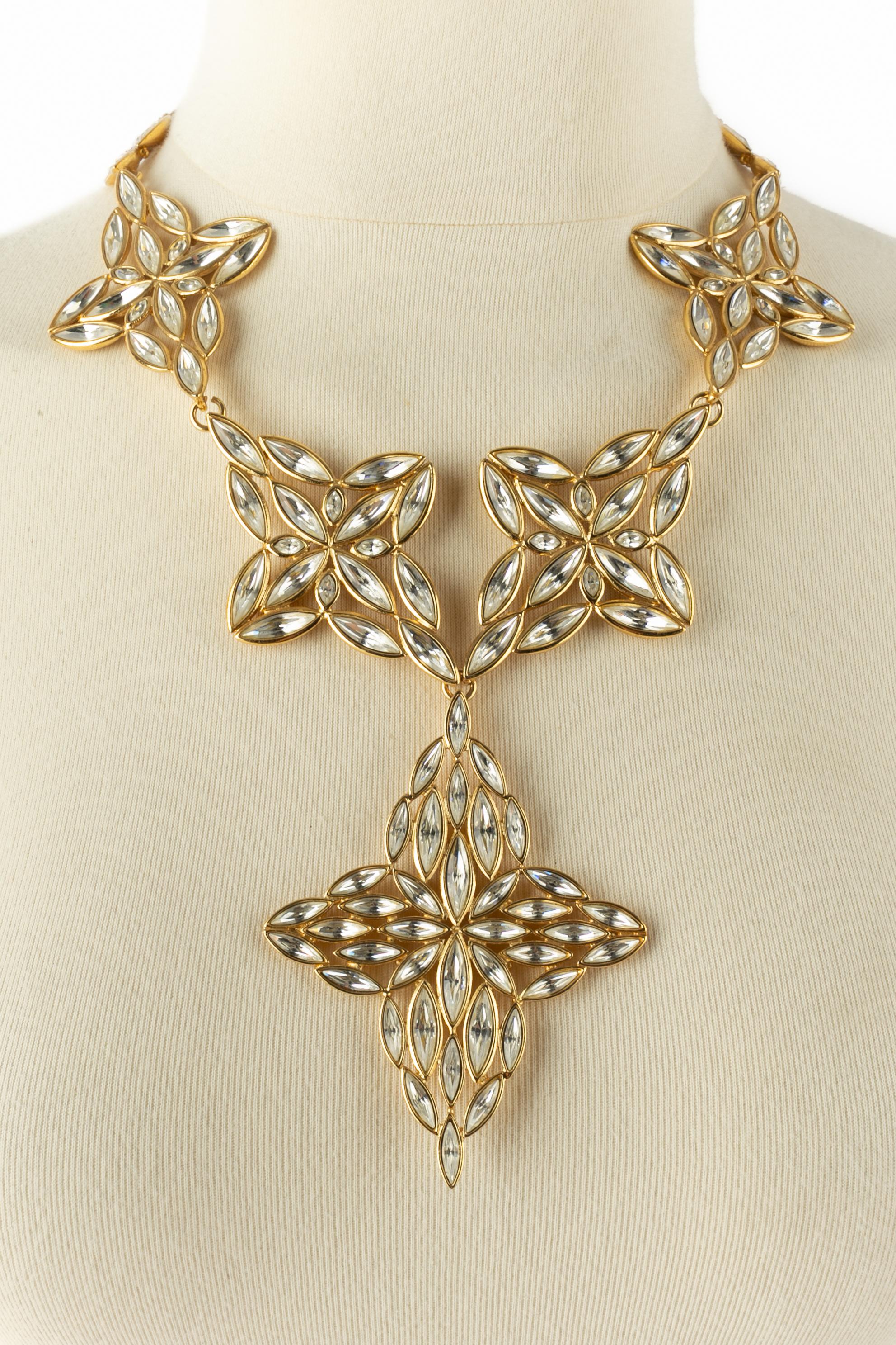 Collier en strass Yves Saint Laurent en vente 6