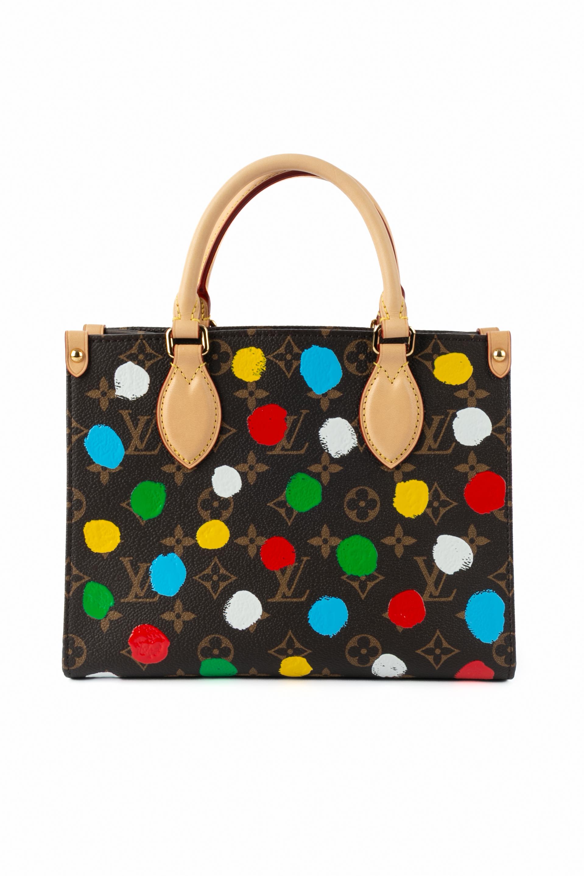 Borsa shopping Louis Vuitton x Yayoi Kusama 'On The Go' Small 2023 In condizioni ottime in vendita a SAINT-OUEN-SUR-SEINE, FR