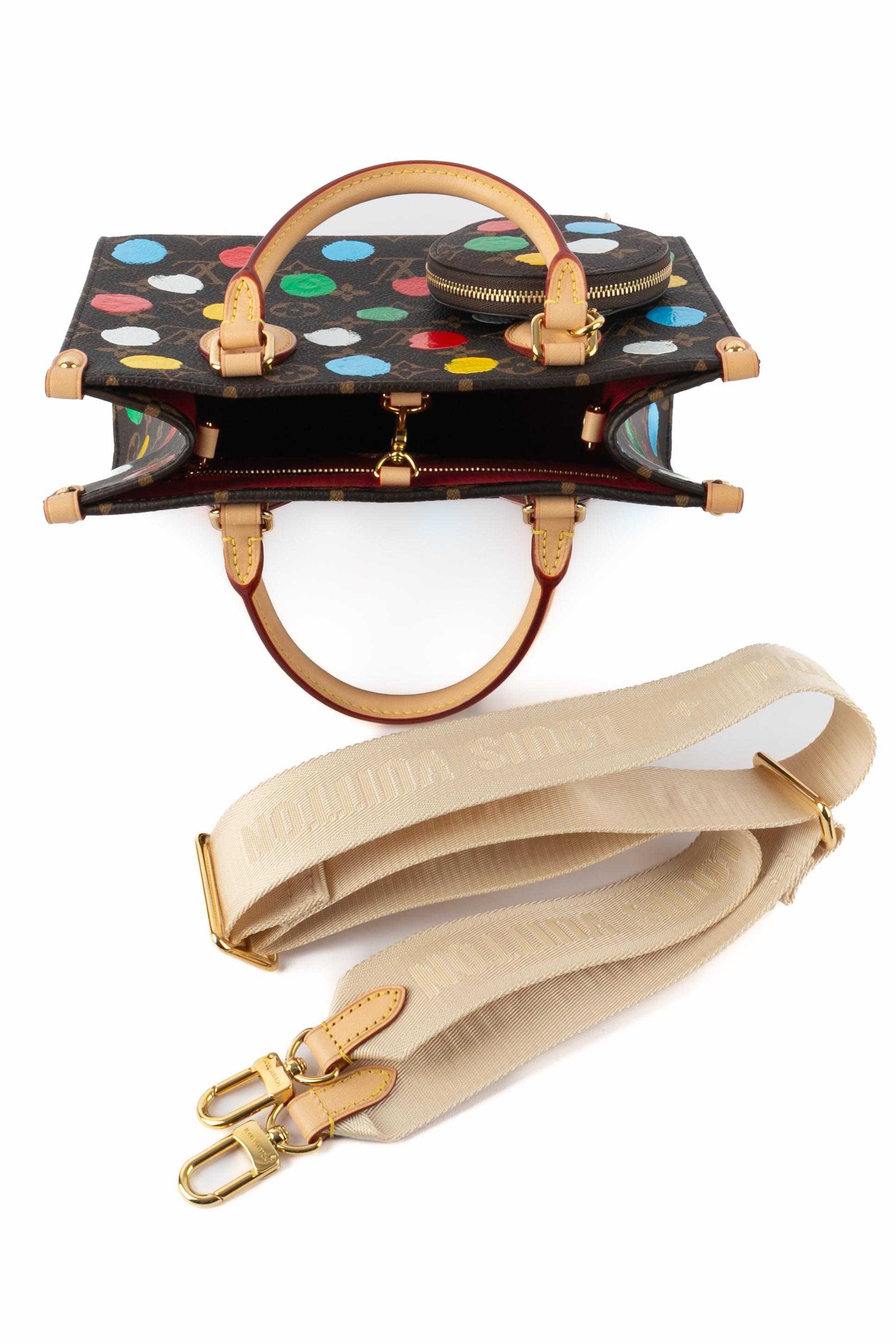 Borsa shopping Louis Vuitton x Yayoi Kusama 'On The Go' Small 2023 in vendita 2