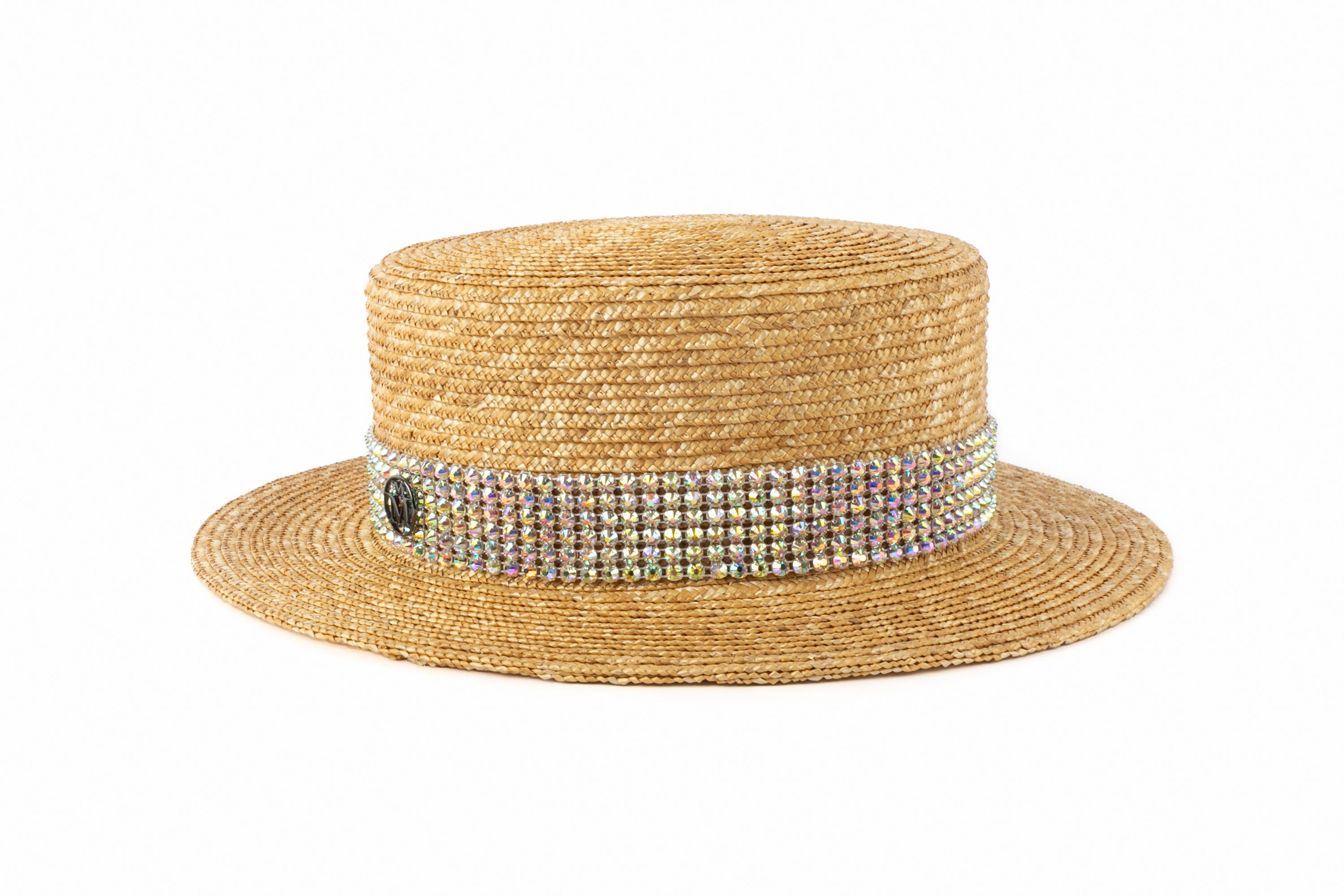 Beige Cappello Maison Michel in vendita