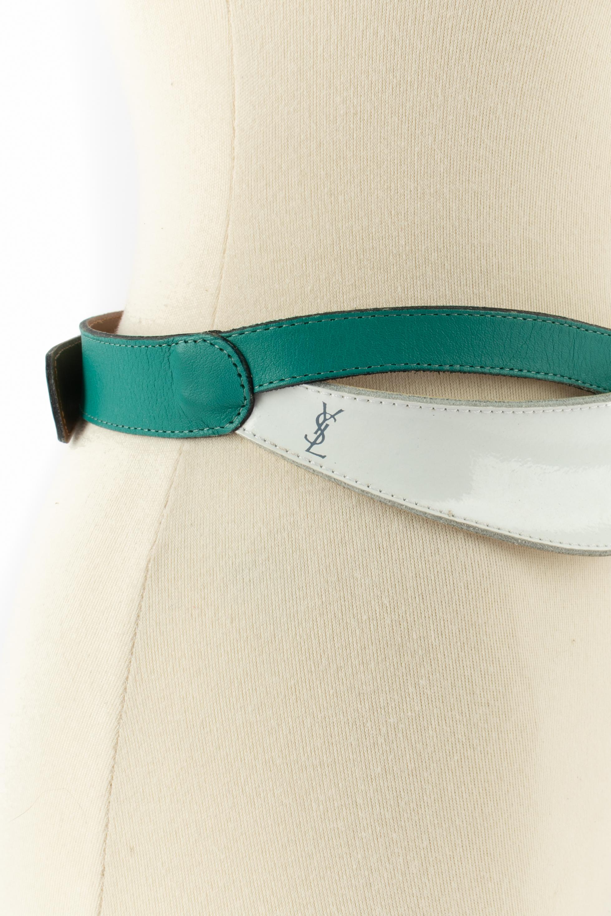Cintura in pelle Yves Saint Laurent in vendita 5