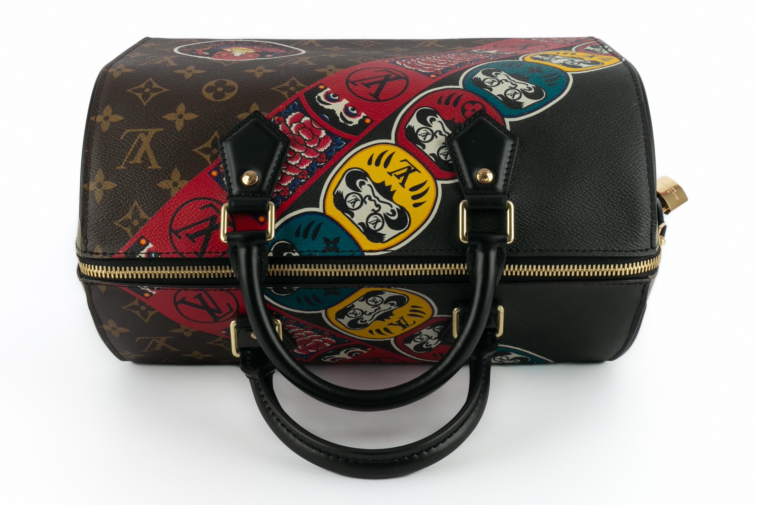 Louis Vuitton 30 kabuki speedy bag 2017 limitierte Auflage im Angebot 3